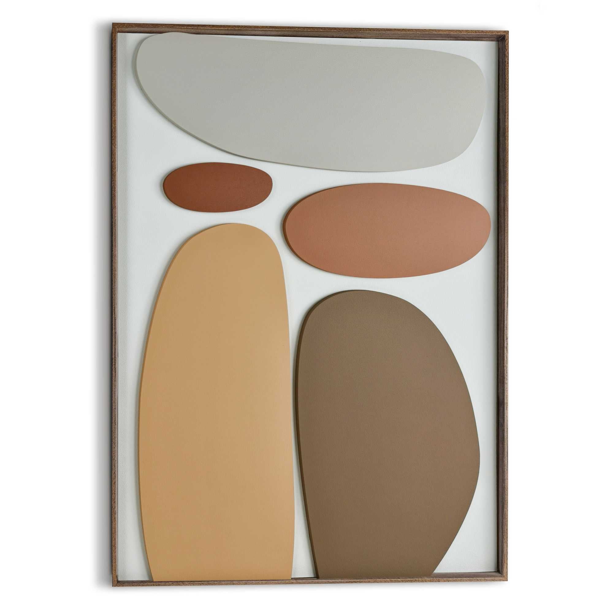 Reinders! Wandbild »Sanfte Erdtöne« 1 Stk. tlg. Wohnzimmer - Braun - Holz - Abstrakt - 50x70 cm