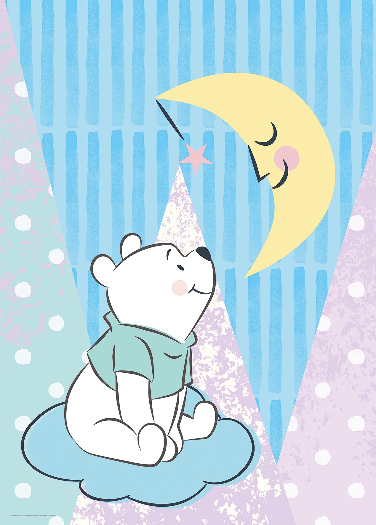 Komar Poster »Winnie Pooh Wohnzimmer | Schlafzimmer, St.), Moon«, BAUR Kinderzimmer, (1 Disney