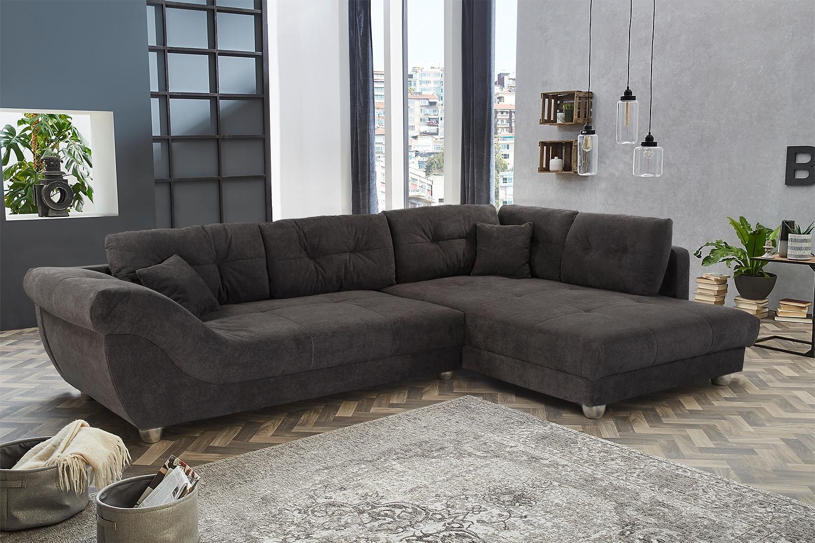 Jockenhöfer Gruppe Ecksofa "Siena L-Form, B: 346 cm" mit Zierkissen, große Sitz- und Liegefläche