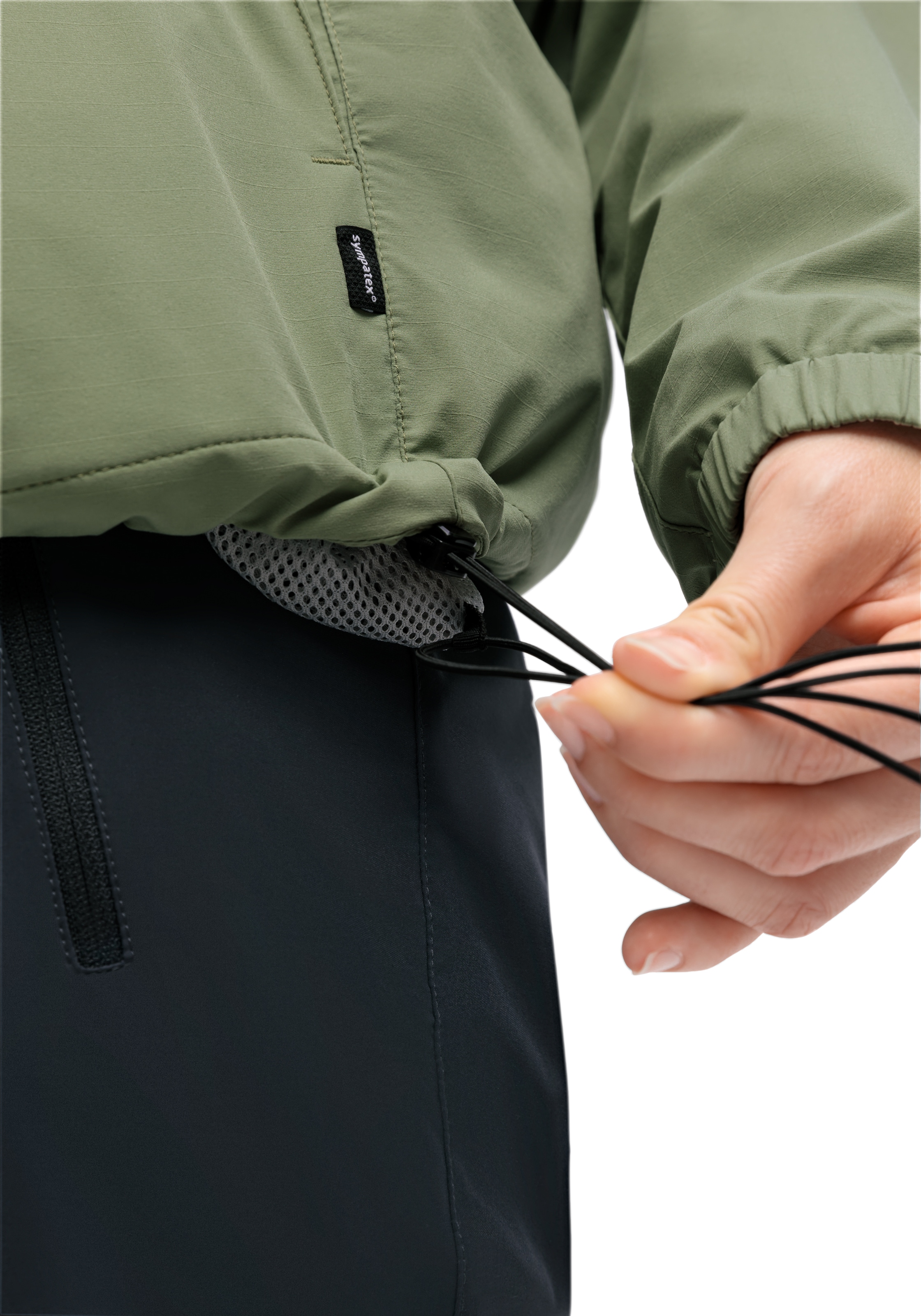 Maier Sports Outdoorjacke »OkokO«, Unisex Windbreaker, Schlupfjacke wasserdicht, verstellbare Kapuze