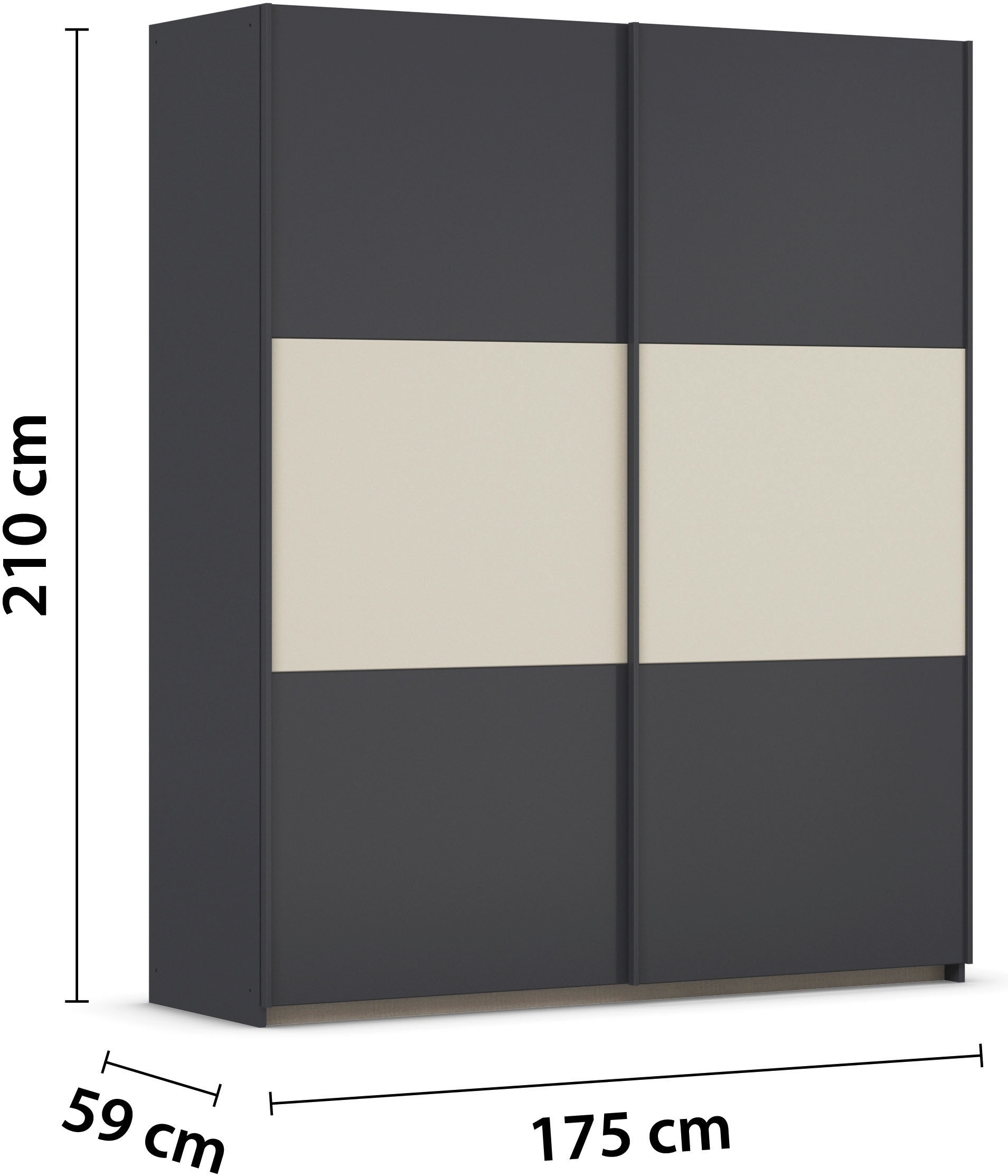 rauch Schwebetürenschrank »Kleiderschrank Schrank Garderobe Garderobenschrank Wäscheschrank NEO«, (in 3 verschiedenen Ausstattungen BASIC/CLASSIC/PREMIUM), mit großzügigem Stauraum und vielfältigen Farbkombinationen