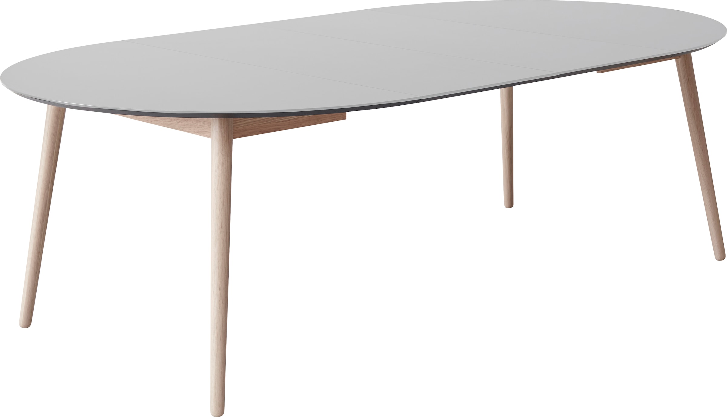 Hammel Furniture Esstisch »Meza Designtisch mit Auszugsfunktion und 2 Einlegeplatten«, Ø135(231) cm, runde Tischplatte aus MDF/Laminat, Massivholzgestell