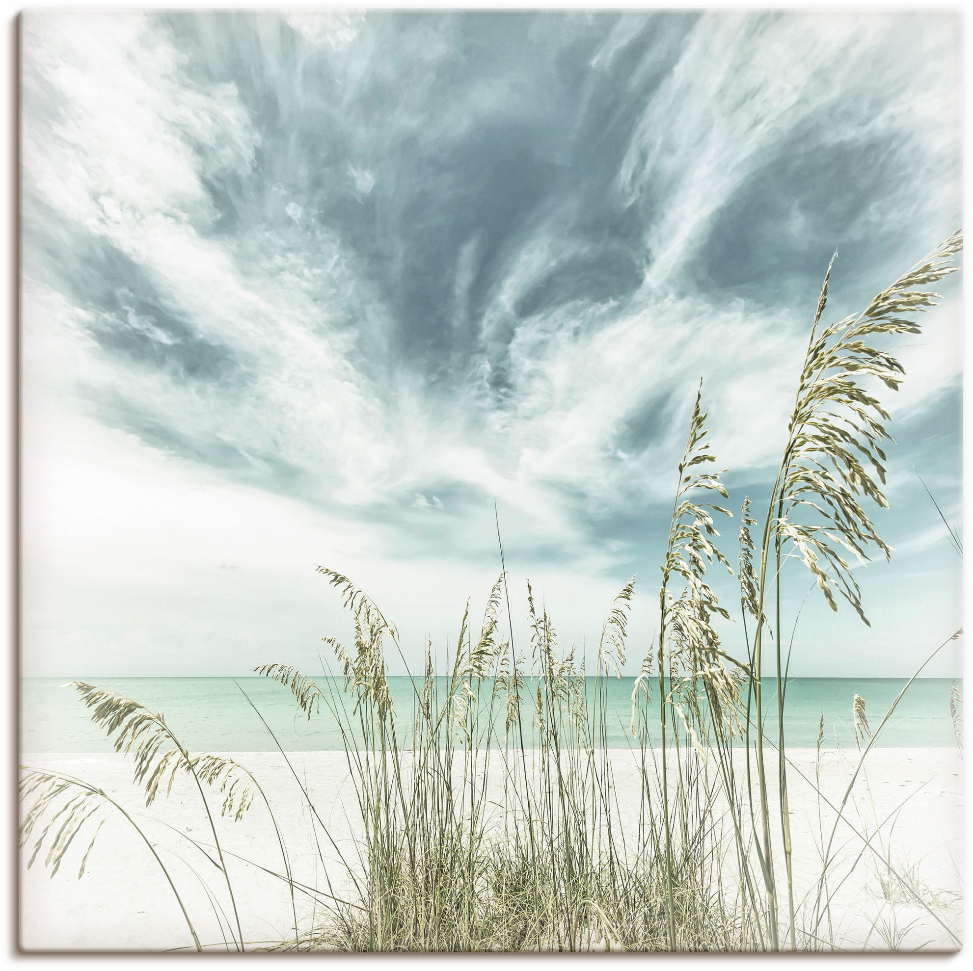 Artland Wandbild "Allein am Strand" Strandbilder 1 Stk. tlg. als Leinwandbild, Poster in verschied. Größen