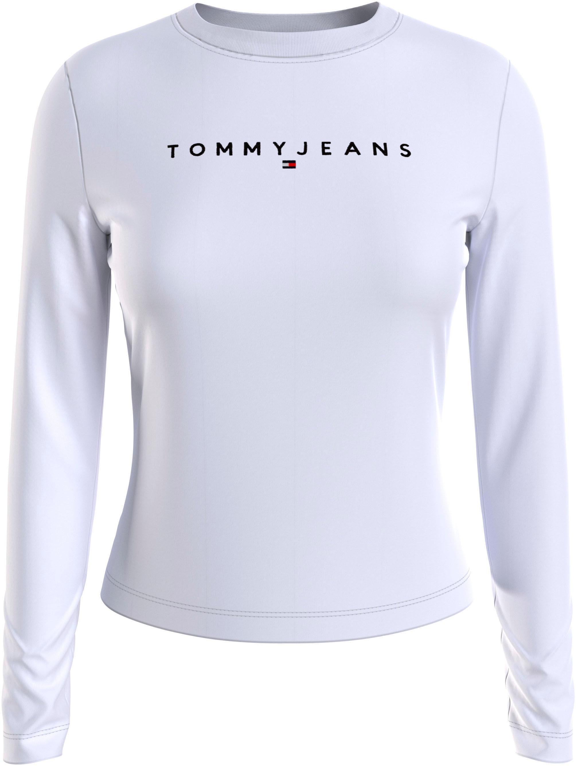 Tommy Jeans Langarmshirt »TJW Logostickerei mit BAUR | LINEAR TEE SLIM LS«, kaufen