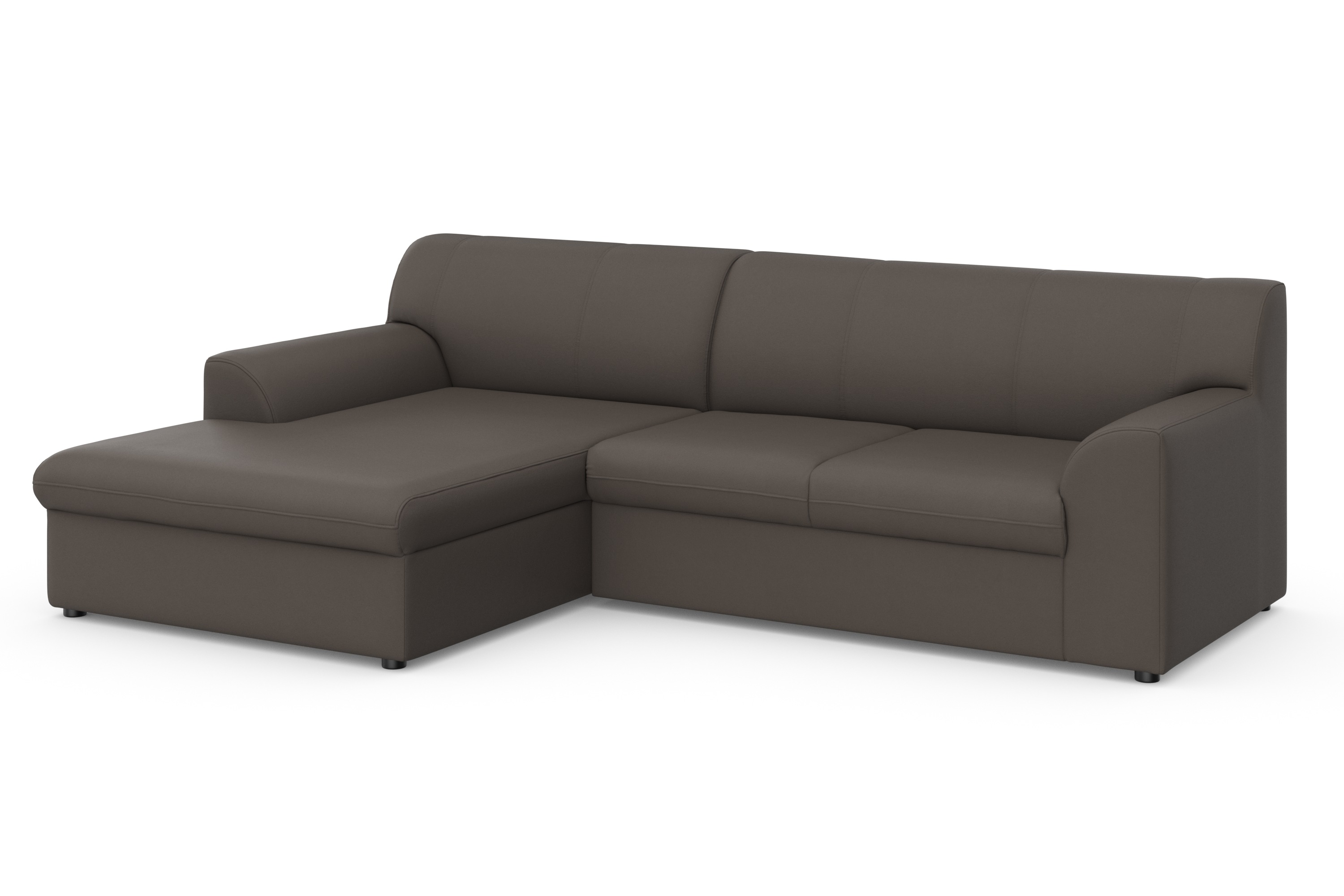 Thumbnail - DOMO collection Ecksofa "Topper, elegant und zeitlos, kompaktes Stellmaß 245/155cm, L-Form", mit Recamiere, wahlweise mi...