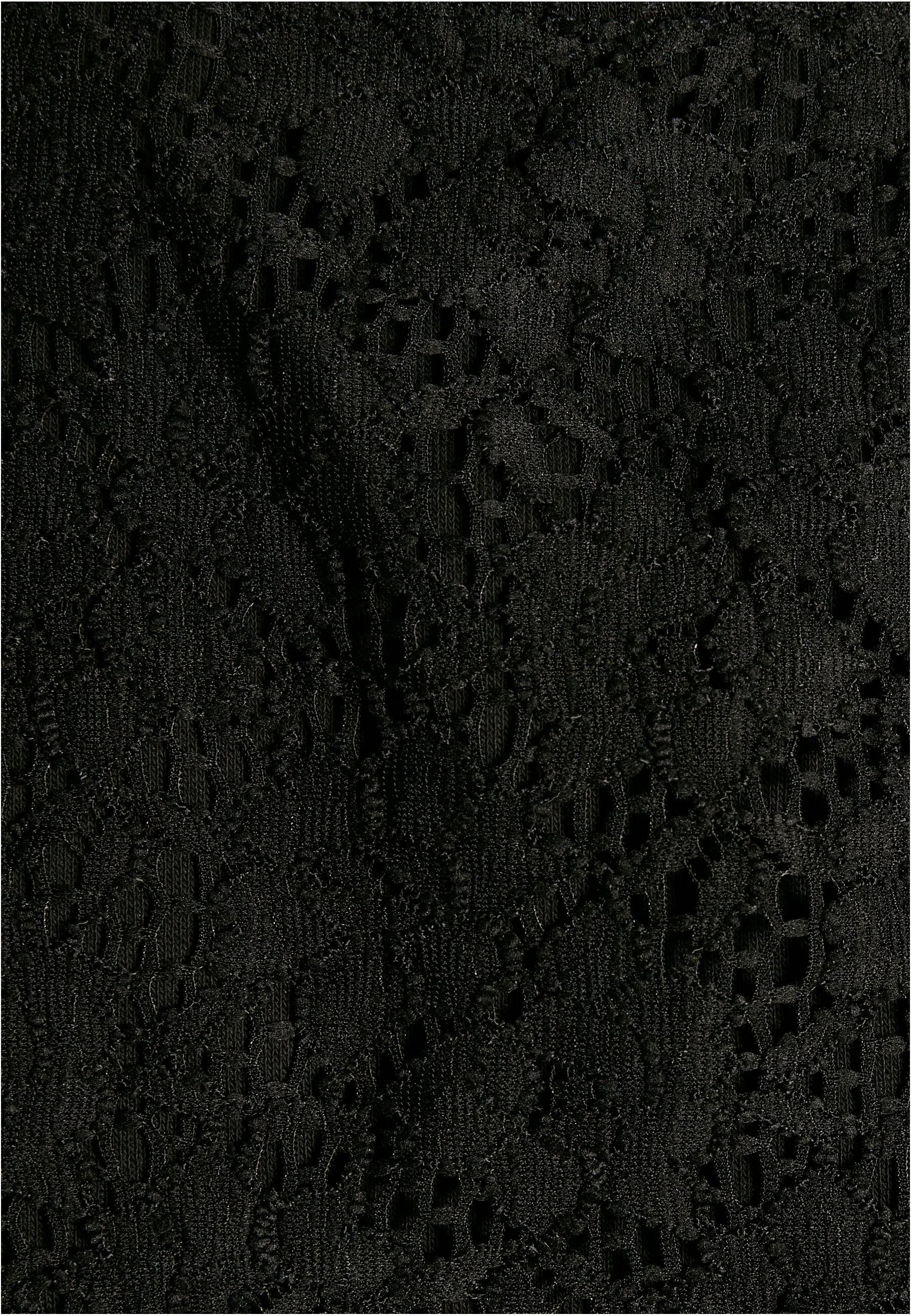 URBAN CLASSICS Sweater »Urban Classics Damen Ladies Short Oversized Lace Inset Crew«, (1 tlg.)