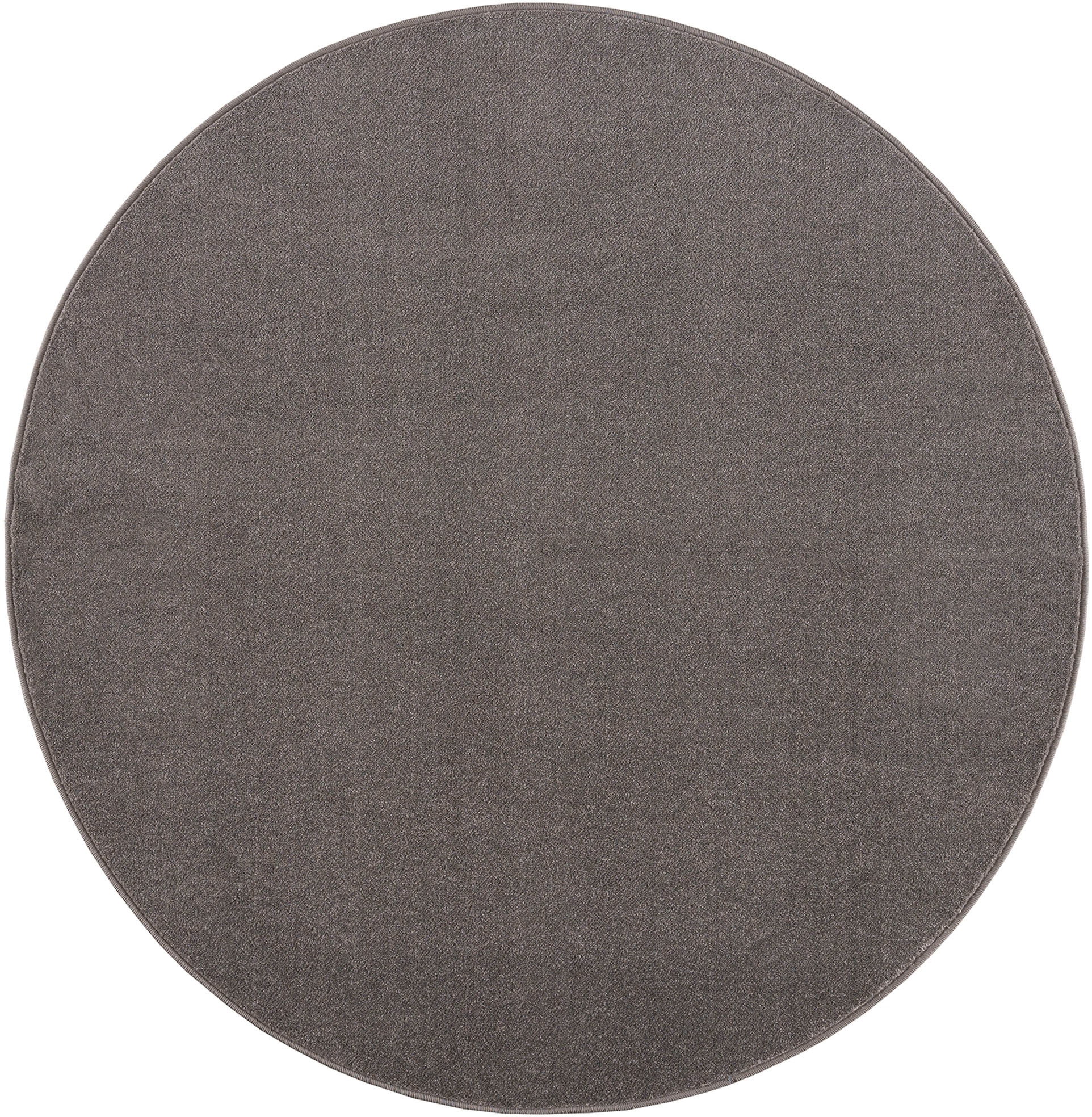 Sanat Teppich "Uni" rund 13 mm Höhe robuster Kurzflorteppich, große Farbaus günstig online kaufen