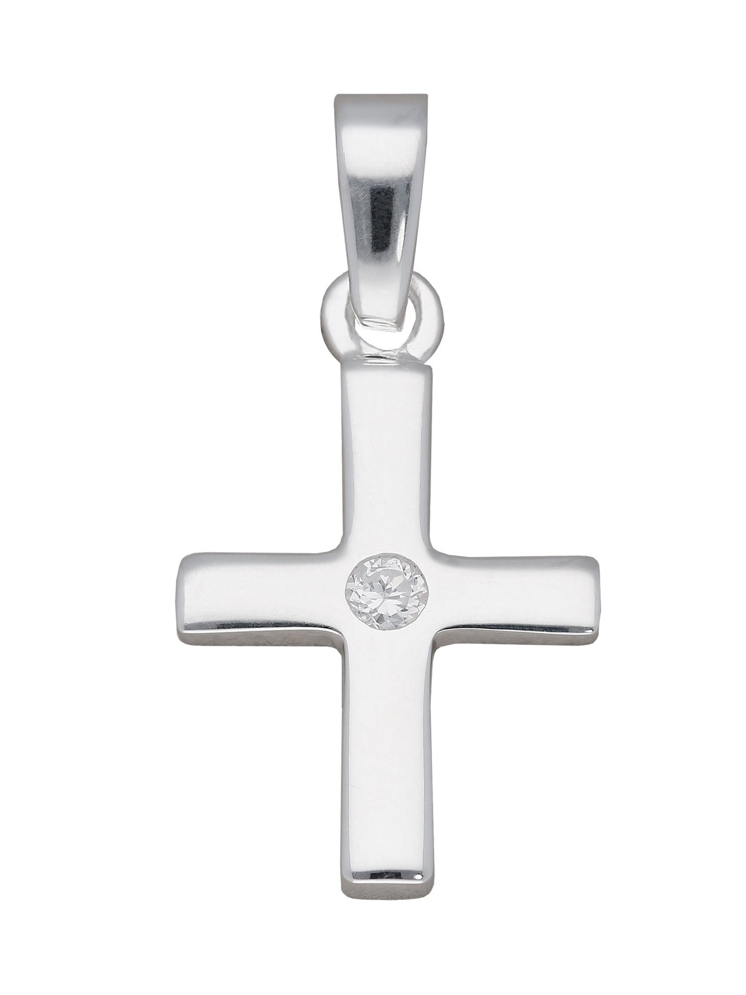 mit Herren Anhänger« Silber Kettenanhänger Kreuz Zirkonia für »925 & Silberschmuck Adelia´s Damen