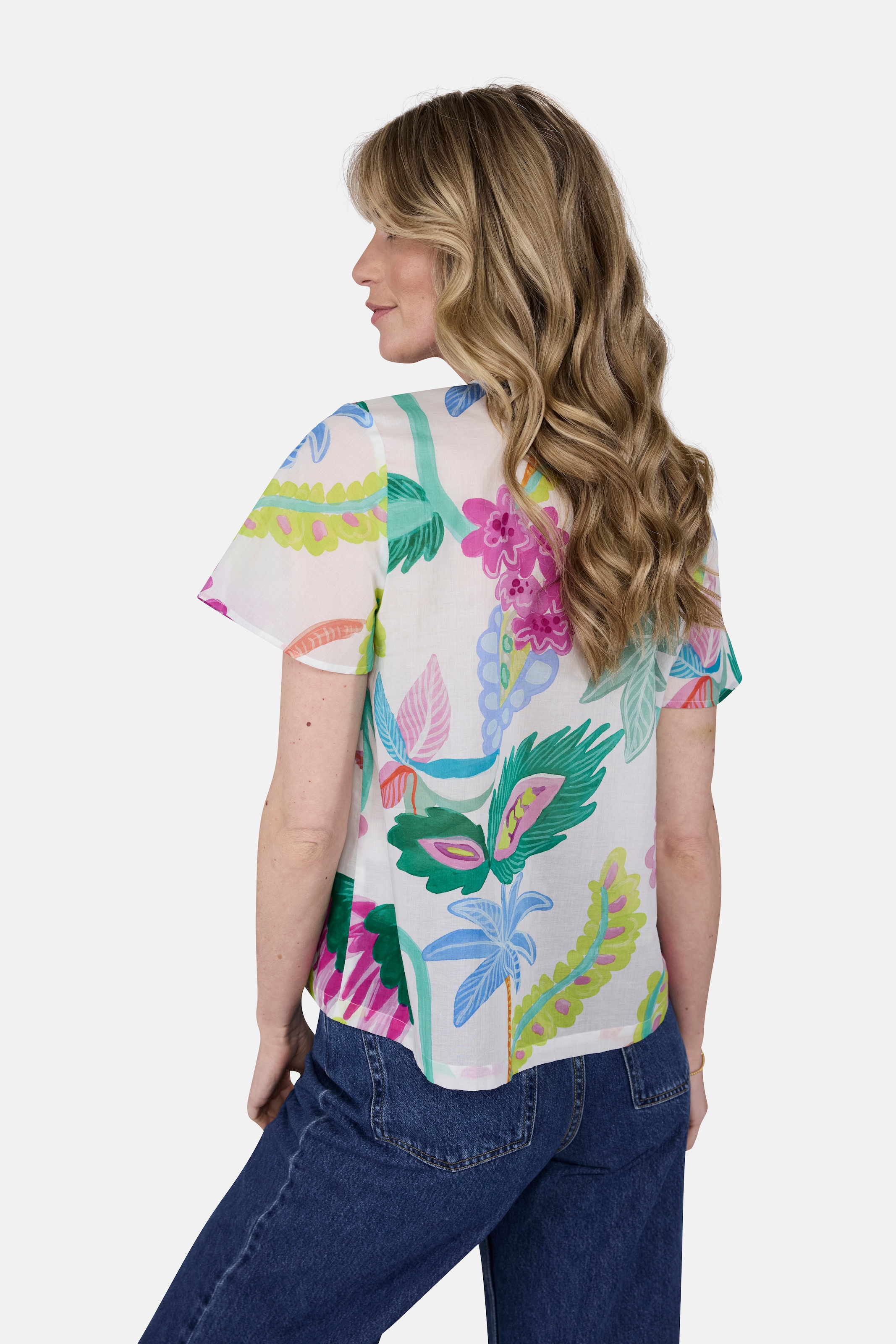 Lieblingsstück Schlupfbluse, mit Tropicalprint