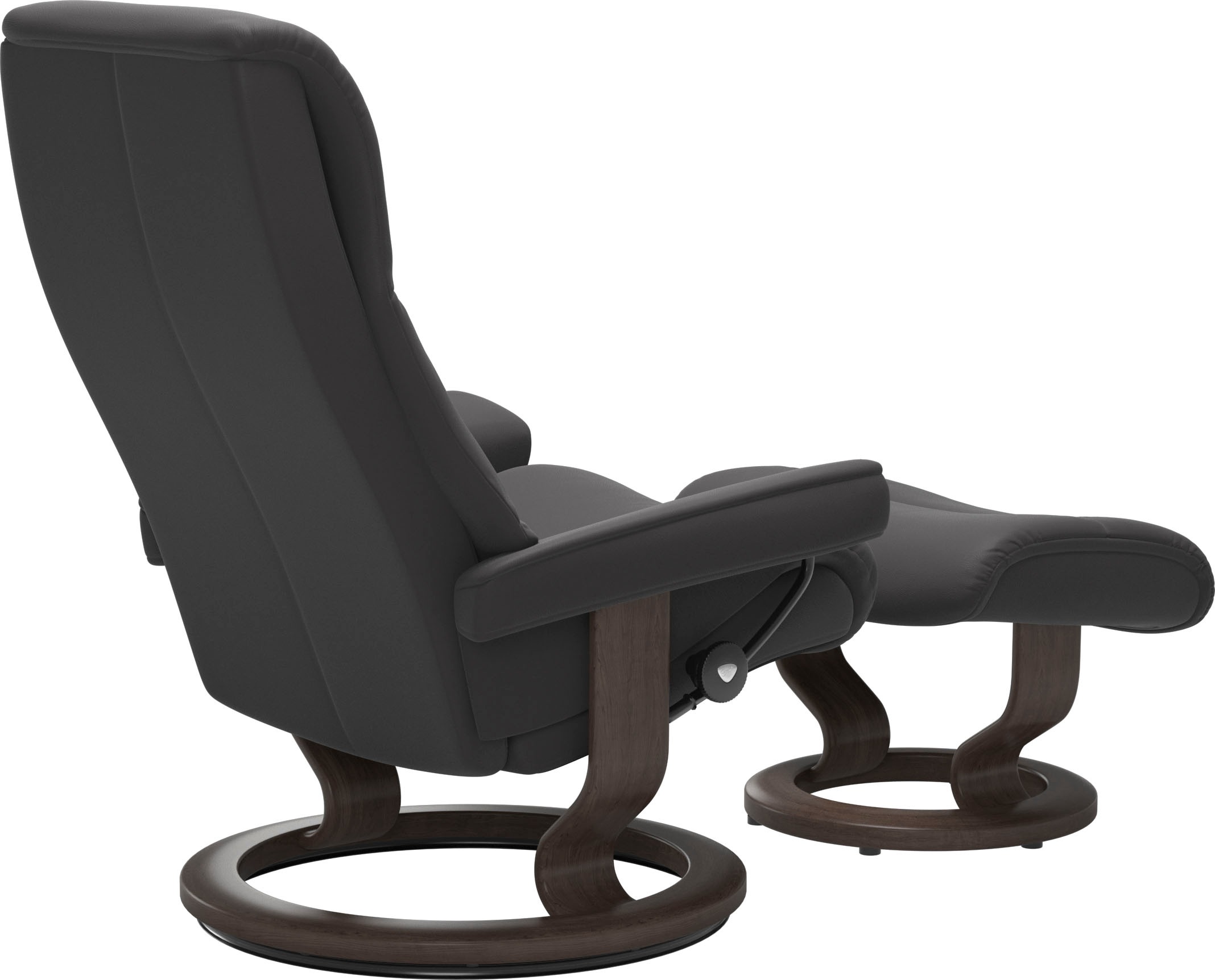 Stressless® Relaxsessel »View« Set, Relaxsessel mit Hocker,  mit Classic Base, Größe M,Gestell Wenge