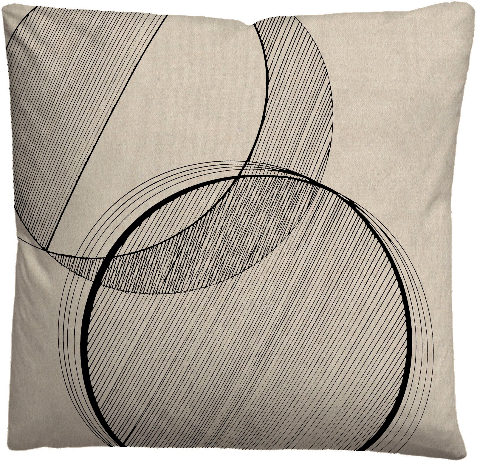 Biberna Bettwäsche »Circle«, kuschelig warm, weich, Melange, 100% Baumwolle, made in Germany
