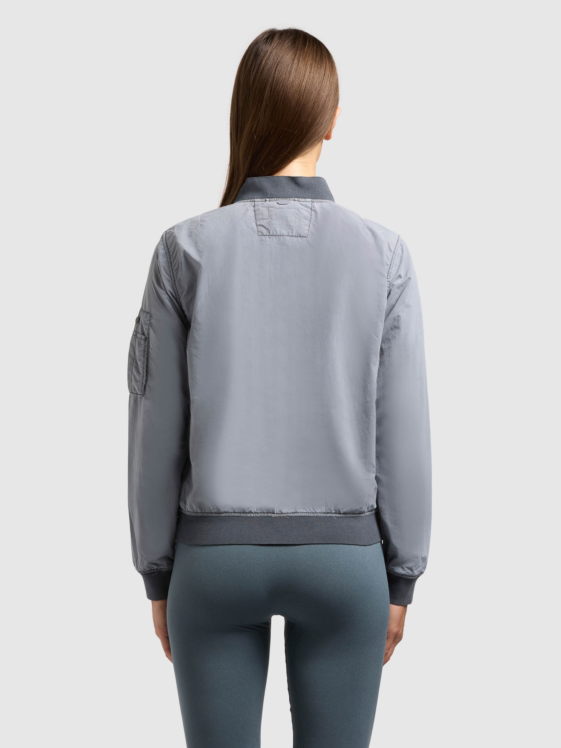 Bomberjacke KHUJO "DENZ", Damen, Gr. M, misty blau, Web, 100% Nylon, eingesetzt angesetztes Bündchen, Jacken Bomberjacke 3