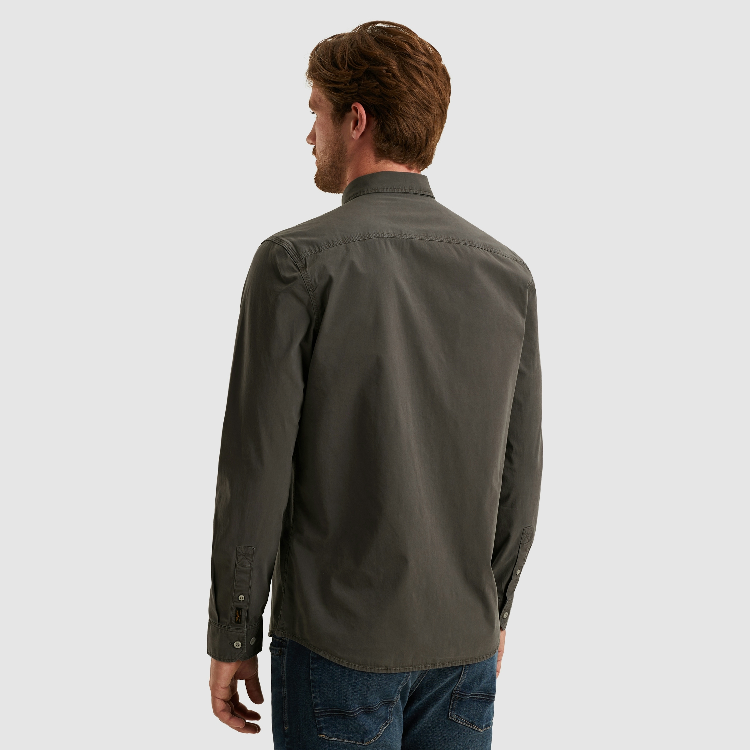 PME LEGEND Langarmhemd, mit Logo Stickerei