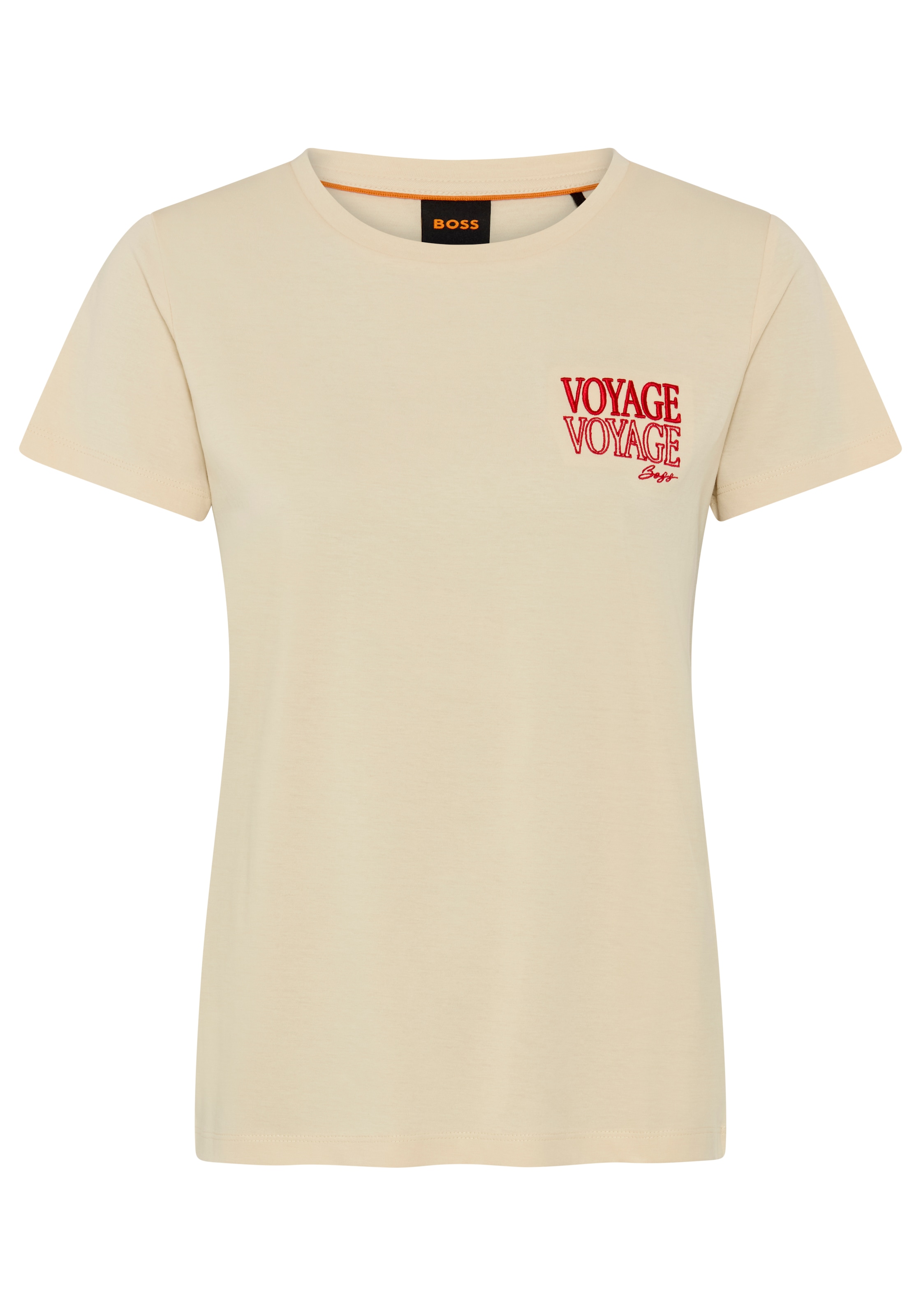 BOSS ORANGE T-Shirt "Elove Premium Damenmode" in Baumwollqualität, Slim Fit