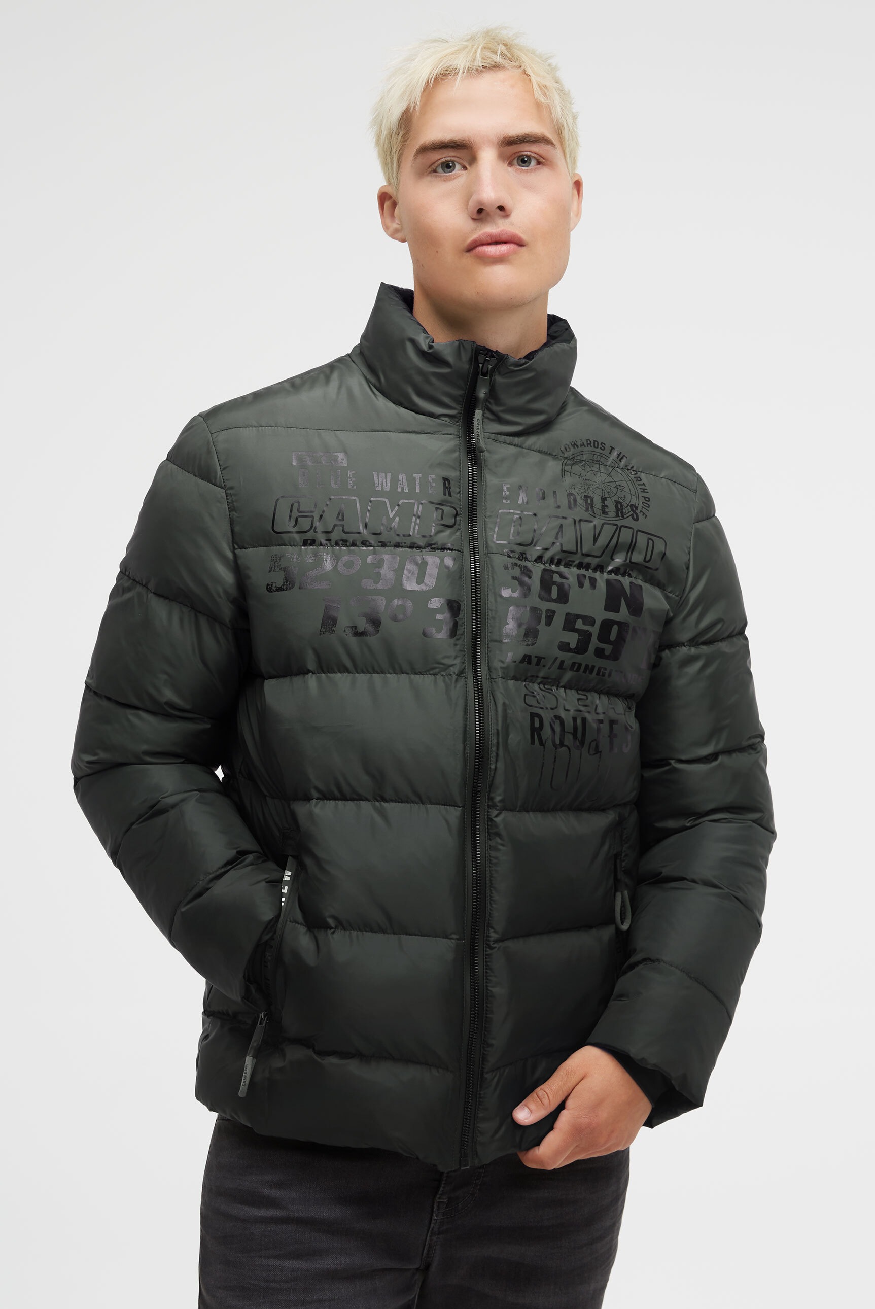 Thumbnail - CAMP DAVID Winterjacke ohne Kapuze mit Windbreaker-Bündchen
