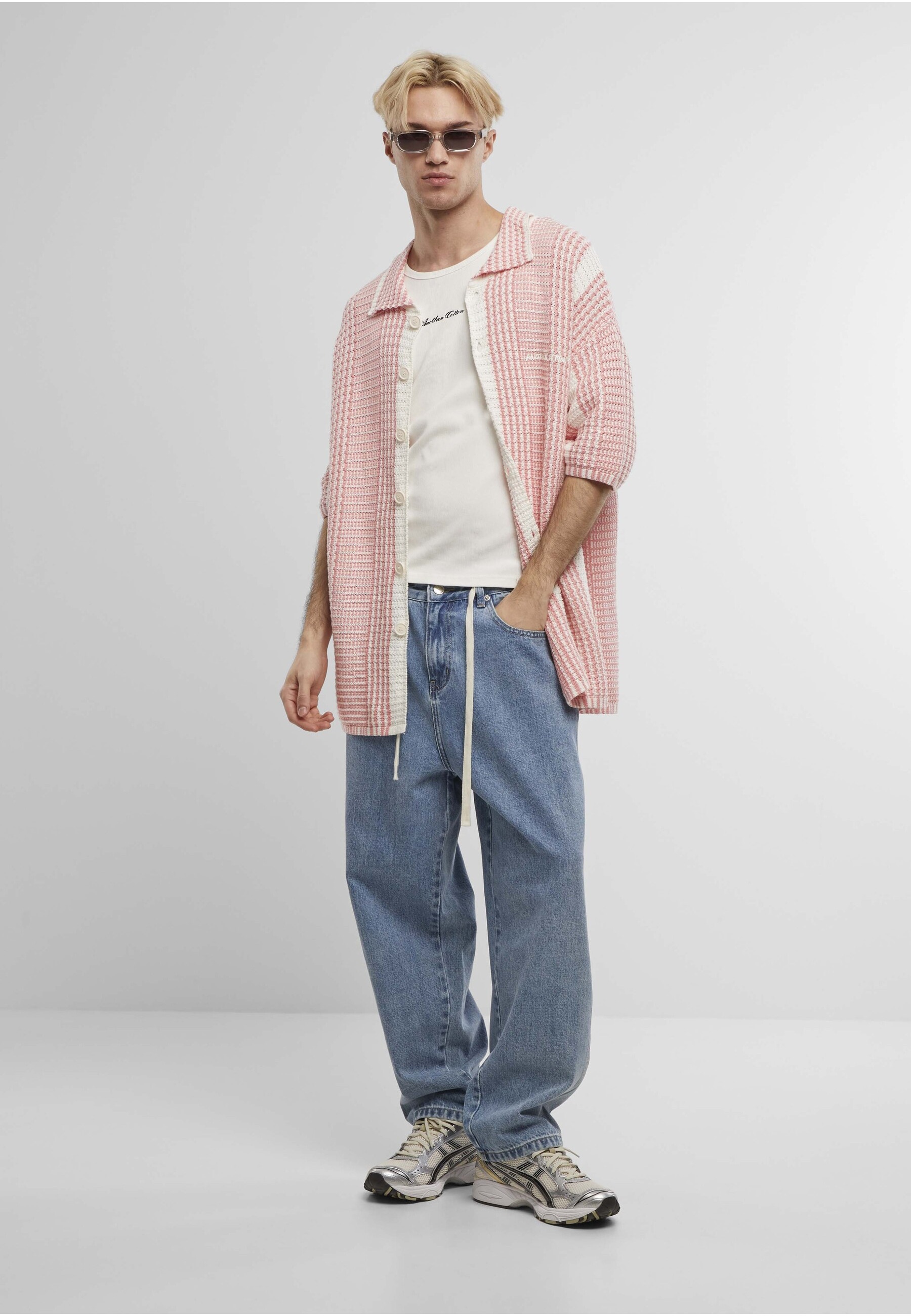 Another Cotton Lab Langarmhemd »Another Cotton Lab Oversized Mesh Knit Summer Shirt«
