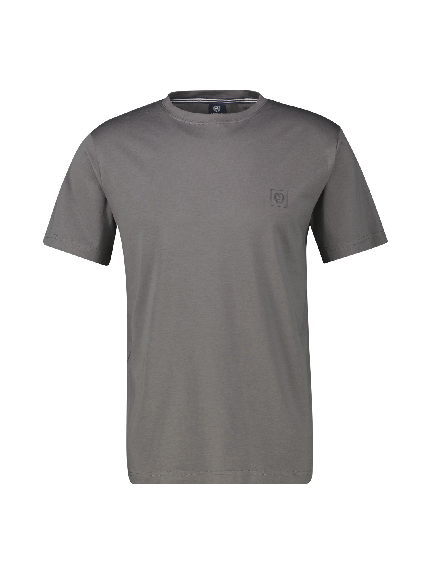 LERROS T-Shirt »Basic T-Shirt mit LERROS Logo-Print« Two-Tone-Optik / Einfarbig / Elastisch / Atmungsaktiv / Bequem