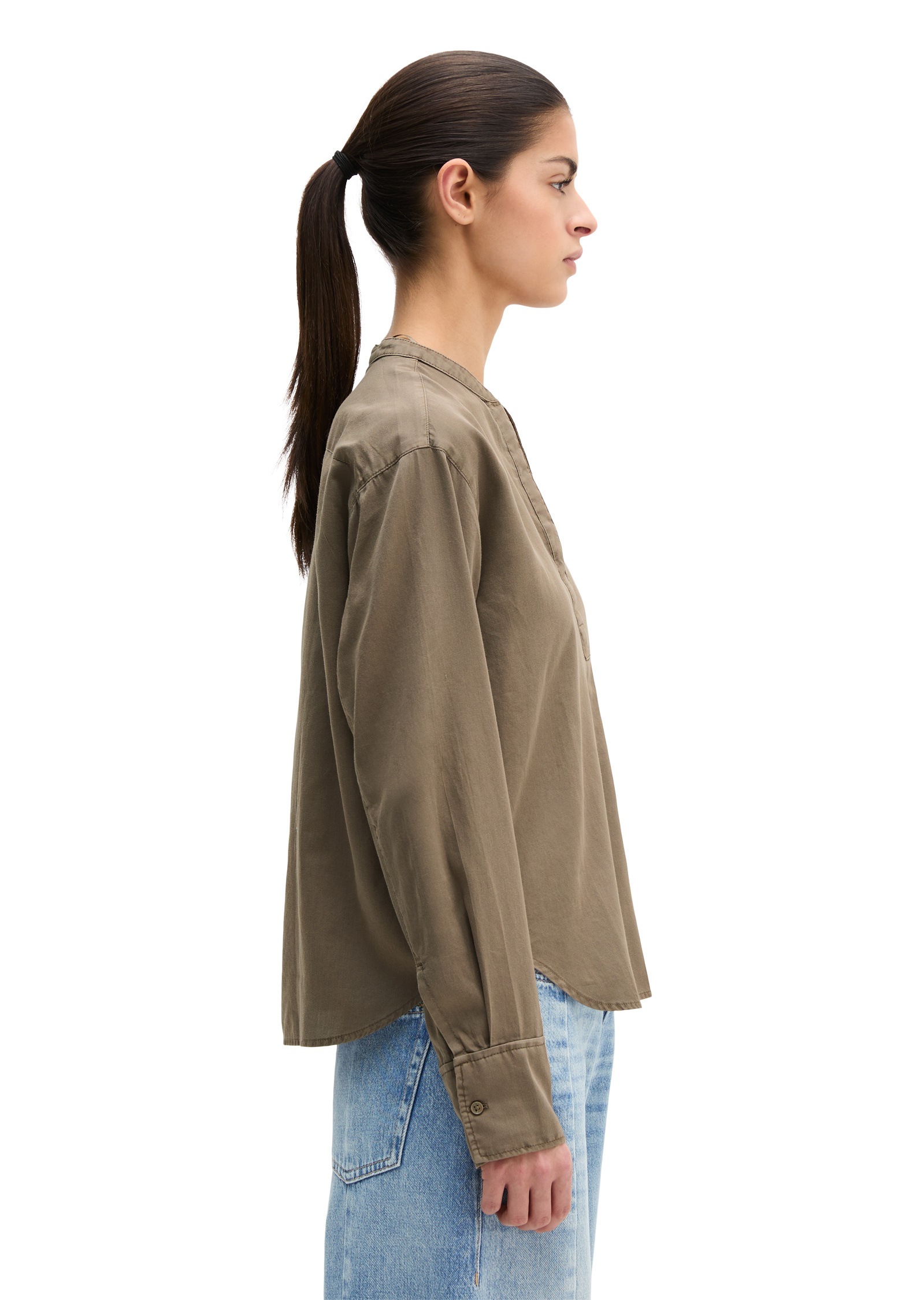 Marc OPolo Langarmbluse "aus Baumwoll-Satin" günstig online kaufen