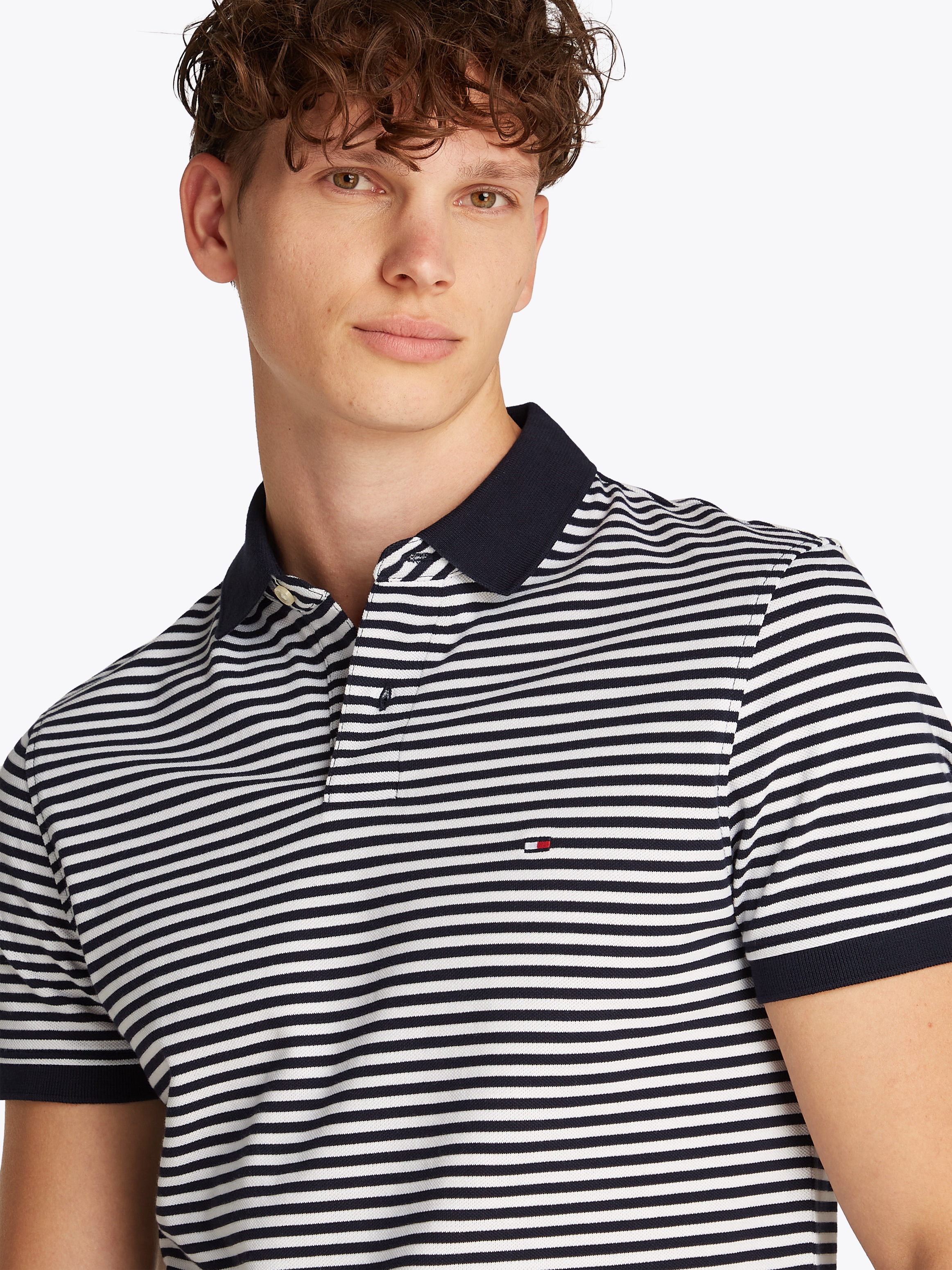 Tommy Hilfiger 1985 Polo Manches Courtes Desert Sky/White L 3