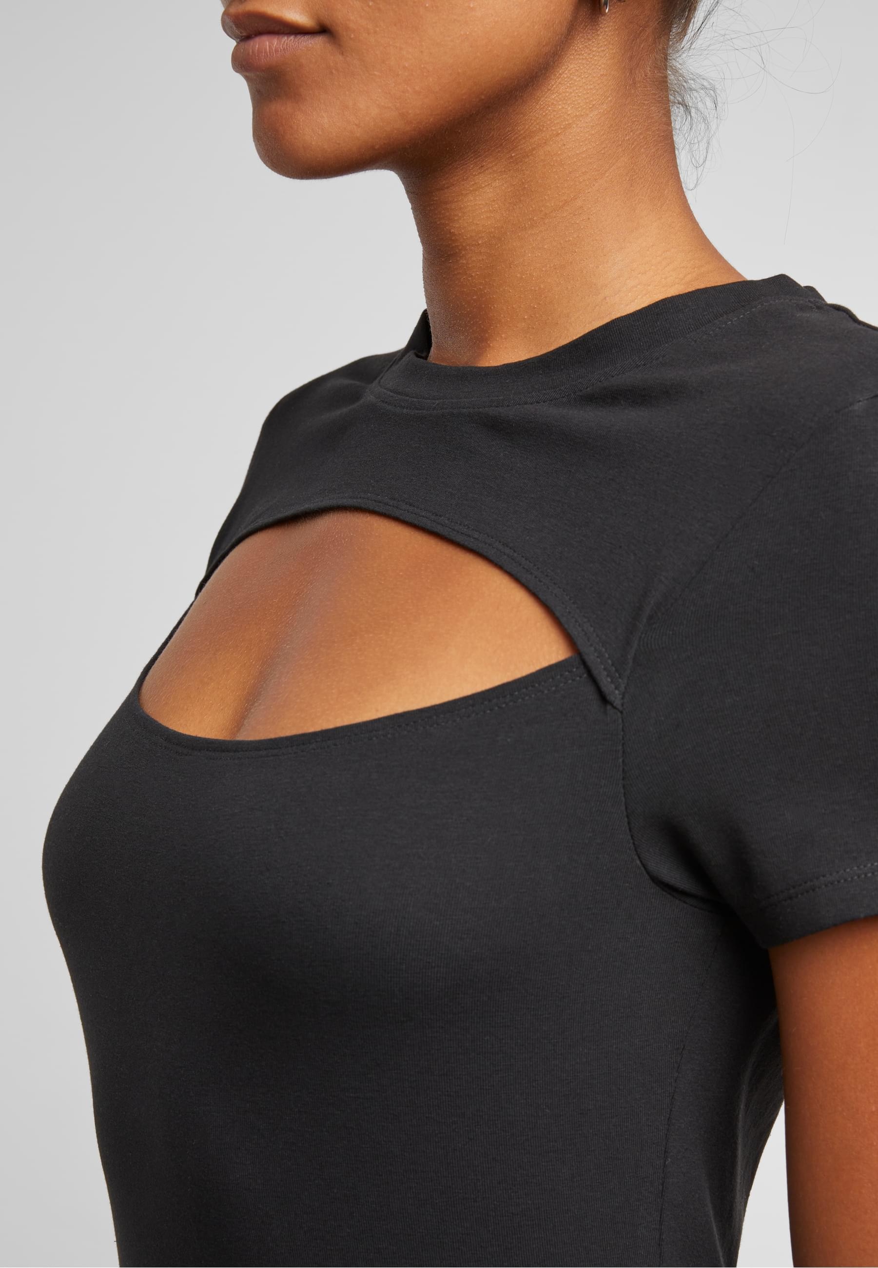 URBAN CLASSICS T-Shirt »Urban Classics Ladies Short Cut Out Tee«, (1 tlg.)