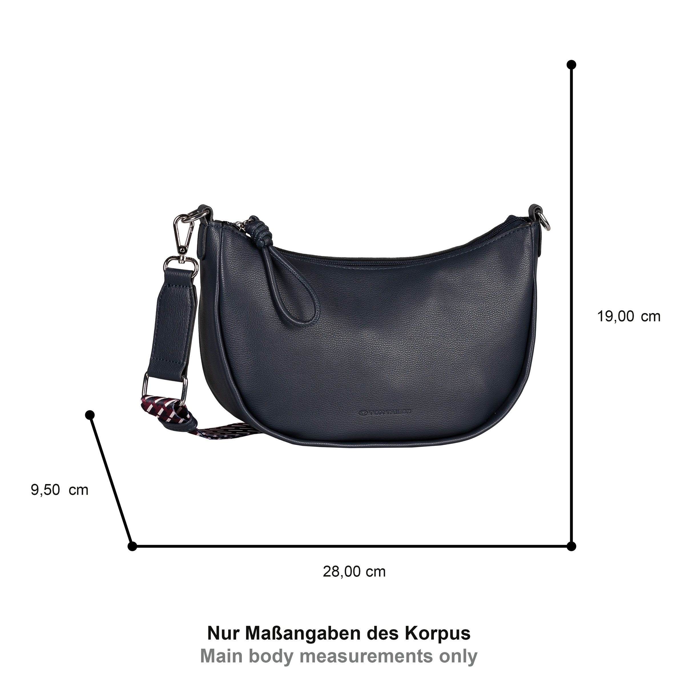 TOM TAILOR Handtasche "Tatiana" fein gewebter dreifarbiger Gurtband mit har günstig online kaufen