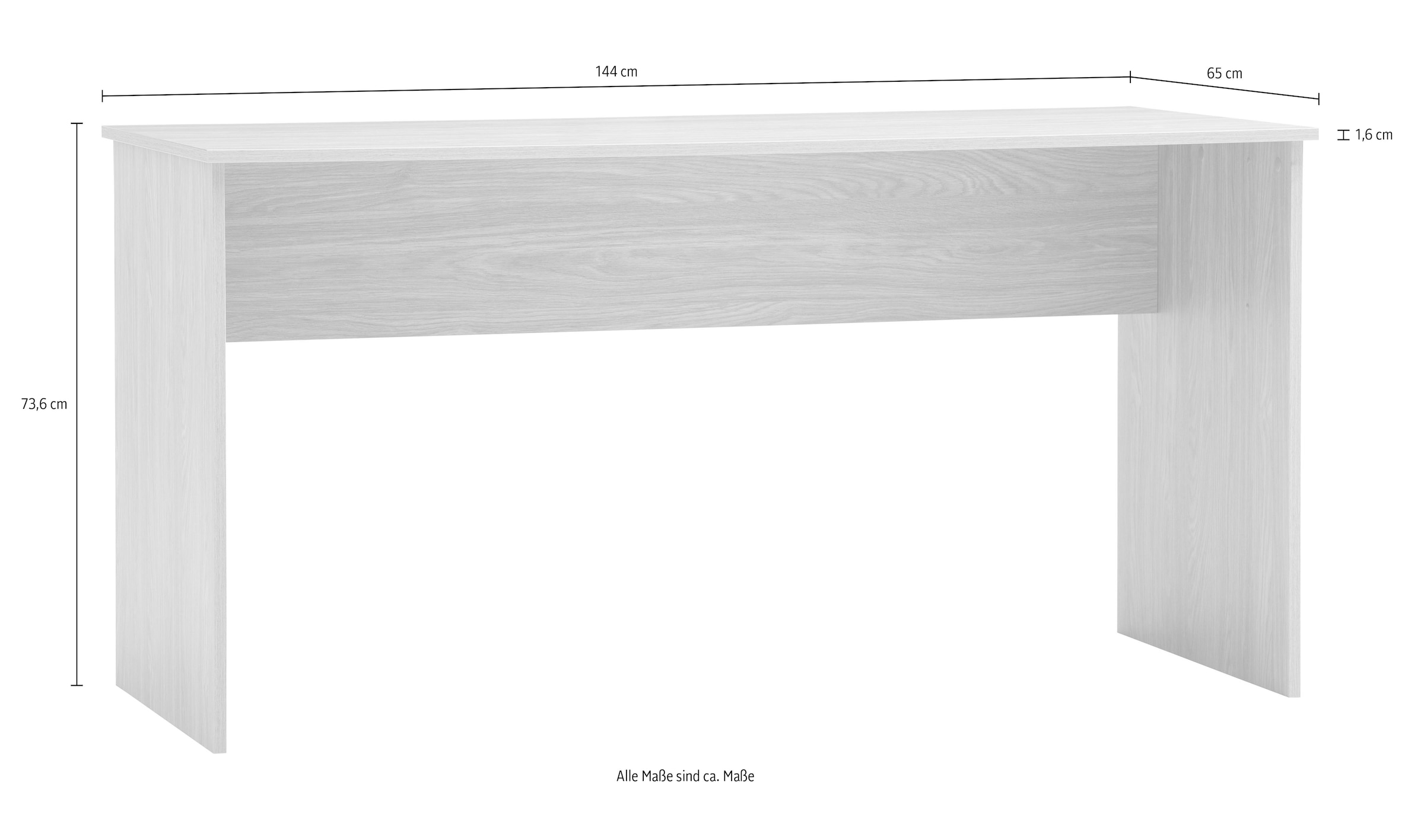 Schildmeyer Schreibtisch »AREZZO, wahlweise elektr., zeitloses Design, MADE IN GERMANY« 1 Stk. tlg. Auswählbare Scheibtische, wahlweise elktr., Made in Germany