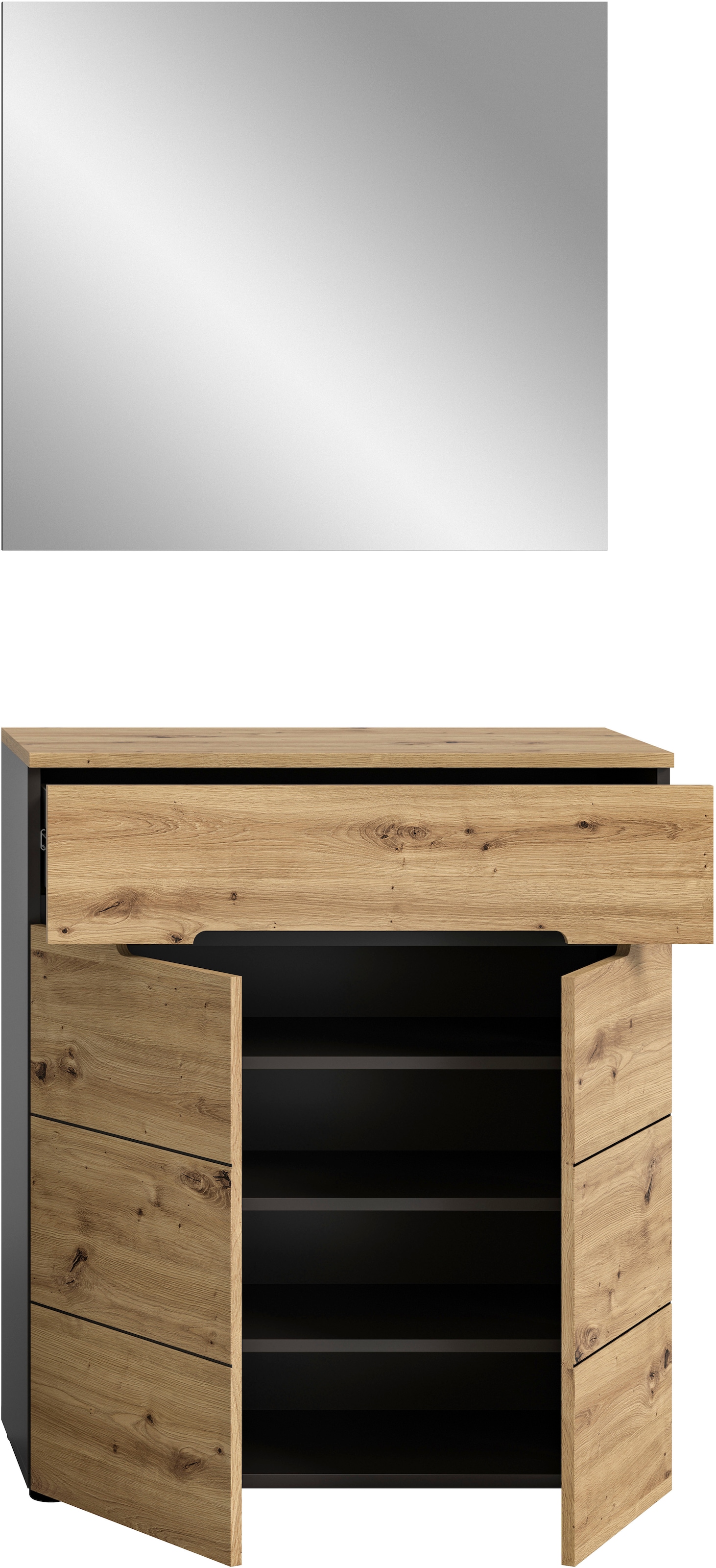 INOSIGN Garderoben-Set »REHAT, TOPSELLER!, 2-teilig, Breite 80cm, individuell erweiterbar«, (2 St.), Garderobenkombination, Kombination, Diele, Garderobe, Garderobenmöbel