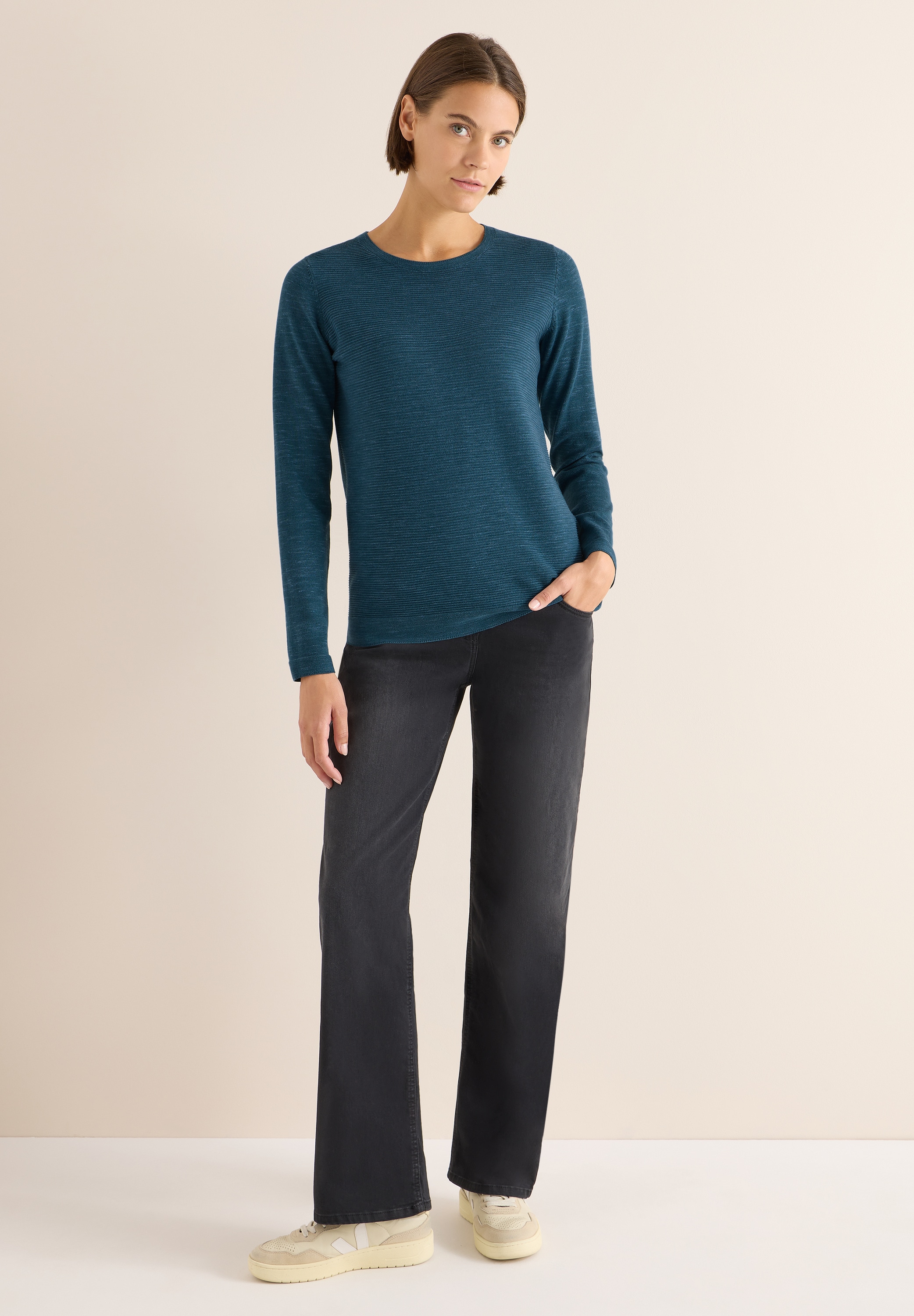 Cecil Strickpullover, mit Rundhalsausschnitt