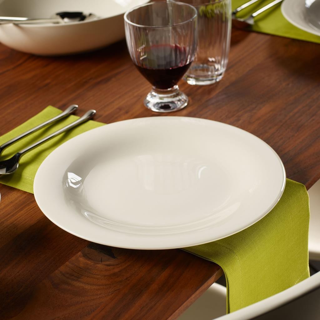 Villeroy & Boch Geschirr-Set »Tafelservice New Cottage Basic 12er Set weiß« Spülmaschinengeeignet, Mikrowellengeeignet