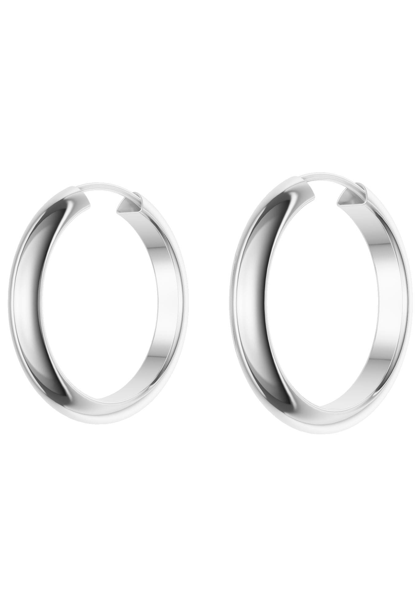 Firetti Paar Creolen »Schmuck Geschenk Silber 925 Ohrringe 3,9 mm breit«, Made in Germany