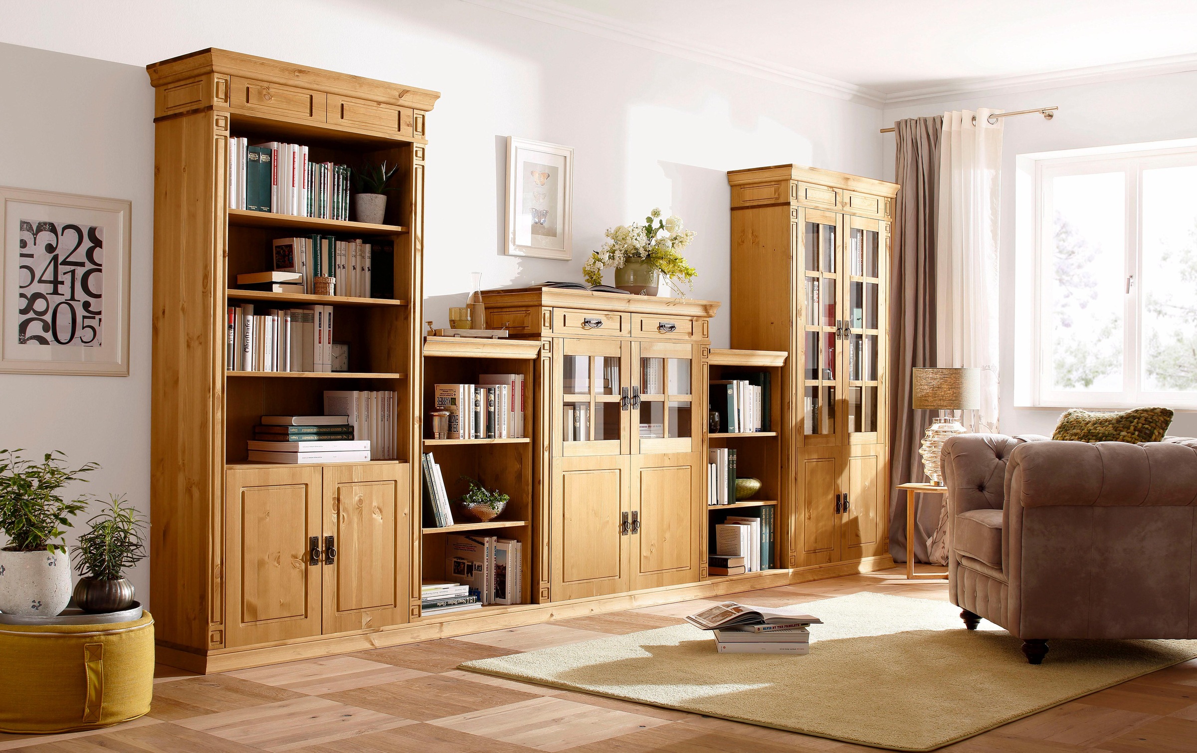 Home affaire Vitrine "Vinales", Höhe 196 cm günstig online kaufen