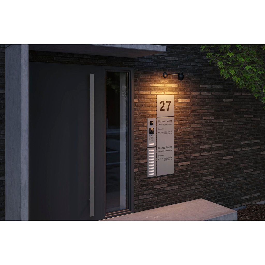 Paulmann LED Gartenleuchte »Outdoor 230V Wall Kikolo Insect friendly ZigBee«, 1 flammig-flammig, Insektenfreundlich