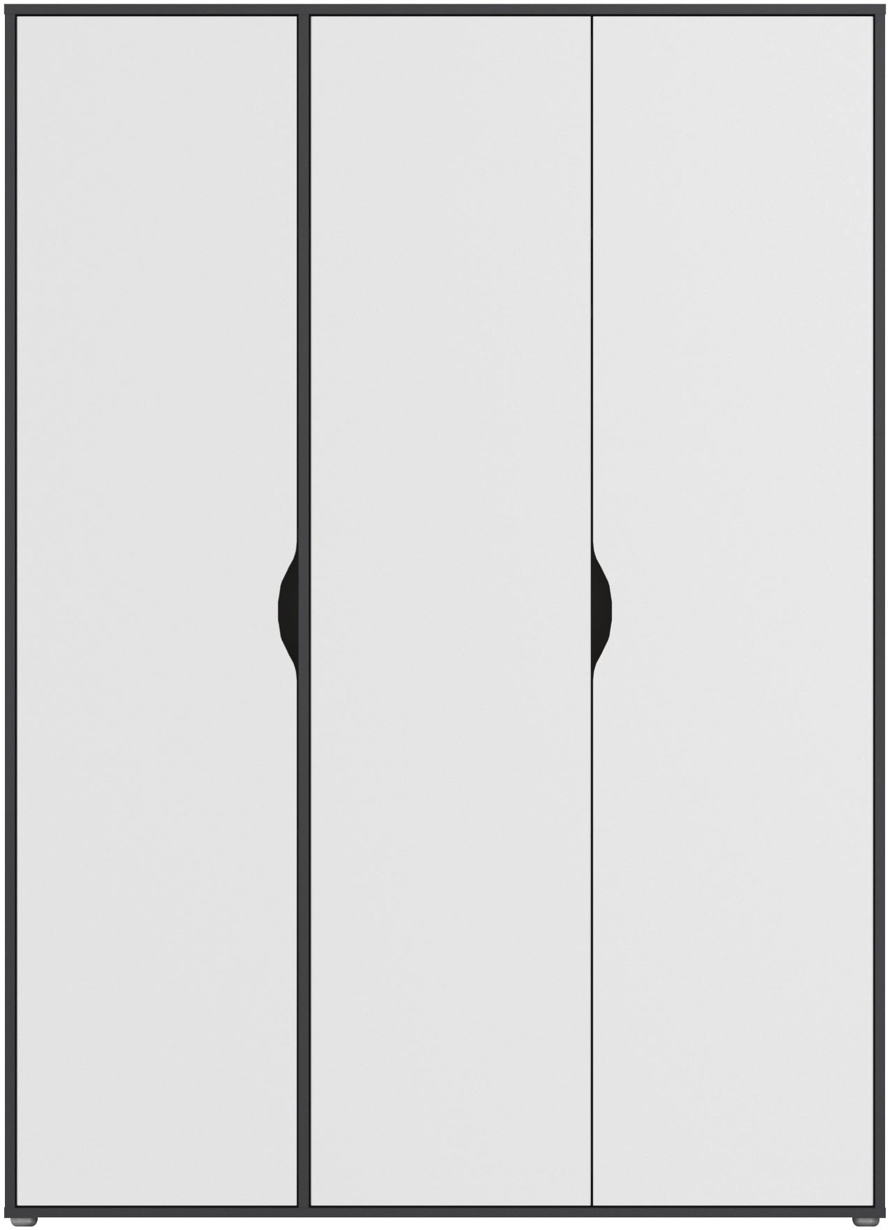 rauch Drehtürenschrank »Kleiderschrank Schrank Garderobe Wäscheschrank NARAI viel Stauraum«, (in 3 verschiedenen Ausstattungen BASIC/CLASSIC/PREMIUM), Griffausfräsungen für eine grifflose Optik TOPSELLER MADE IN GERMANY