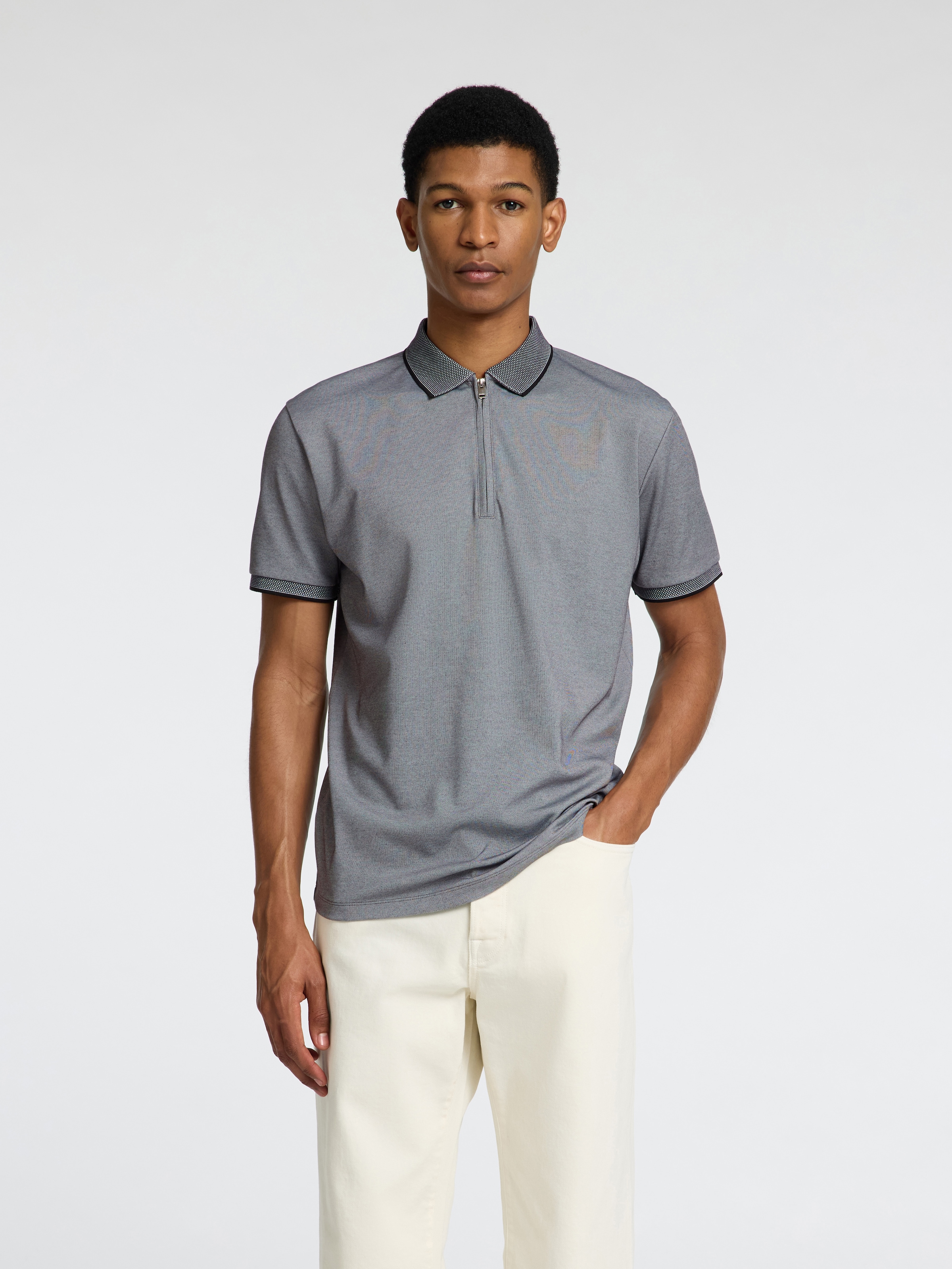 SELECTED HOMME Poloshirt "SLHFAVE SPORT ZIP SS POLO NOOS" günstig online kaufen