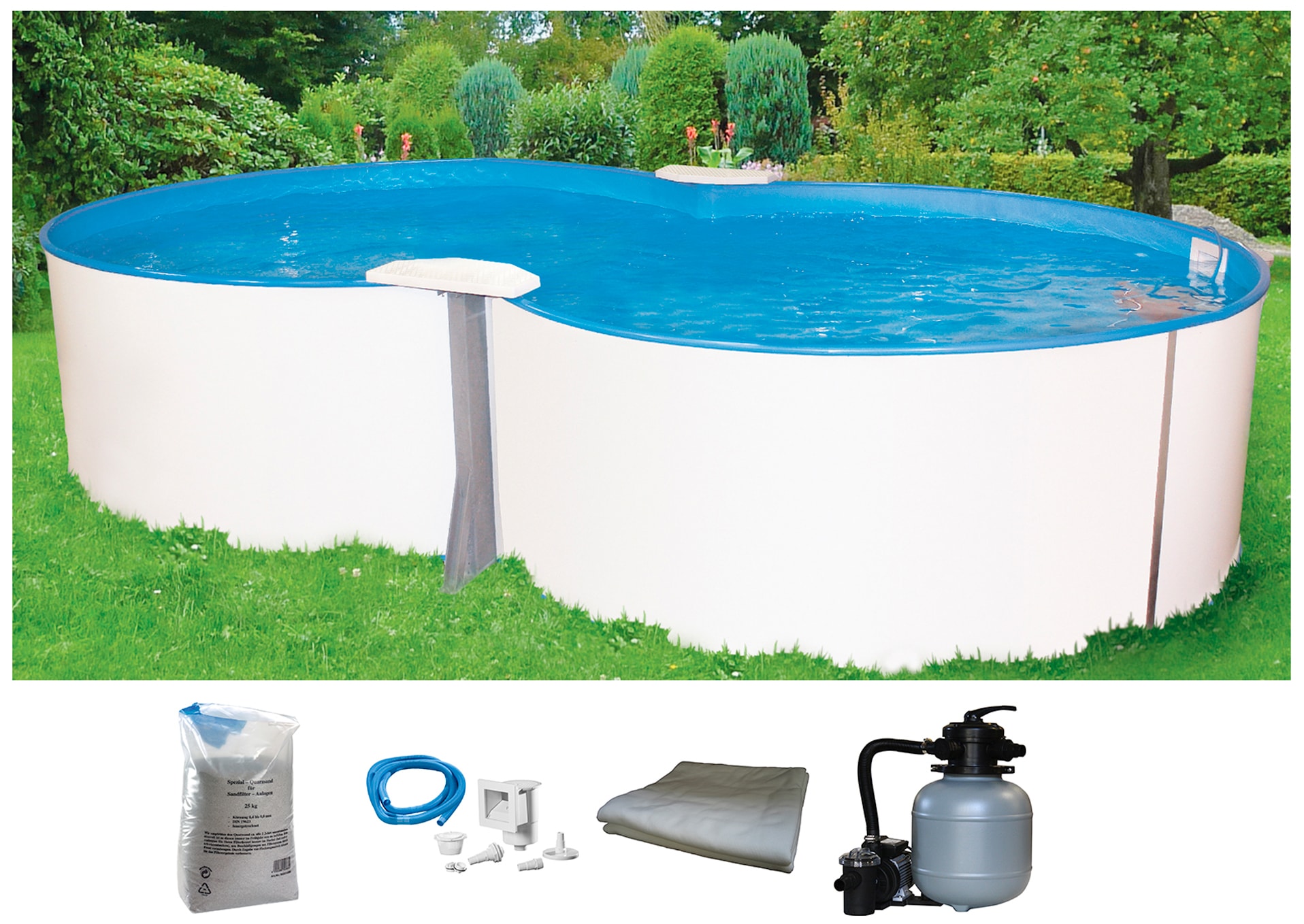 my POOL BWT Achtformpool "PREMIUM" Tiefe 1,35 m, in versch. Größen erhältli günstig online kaufen