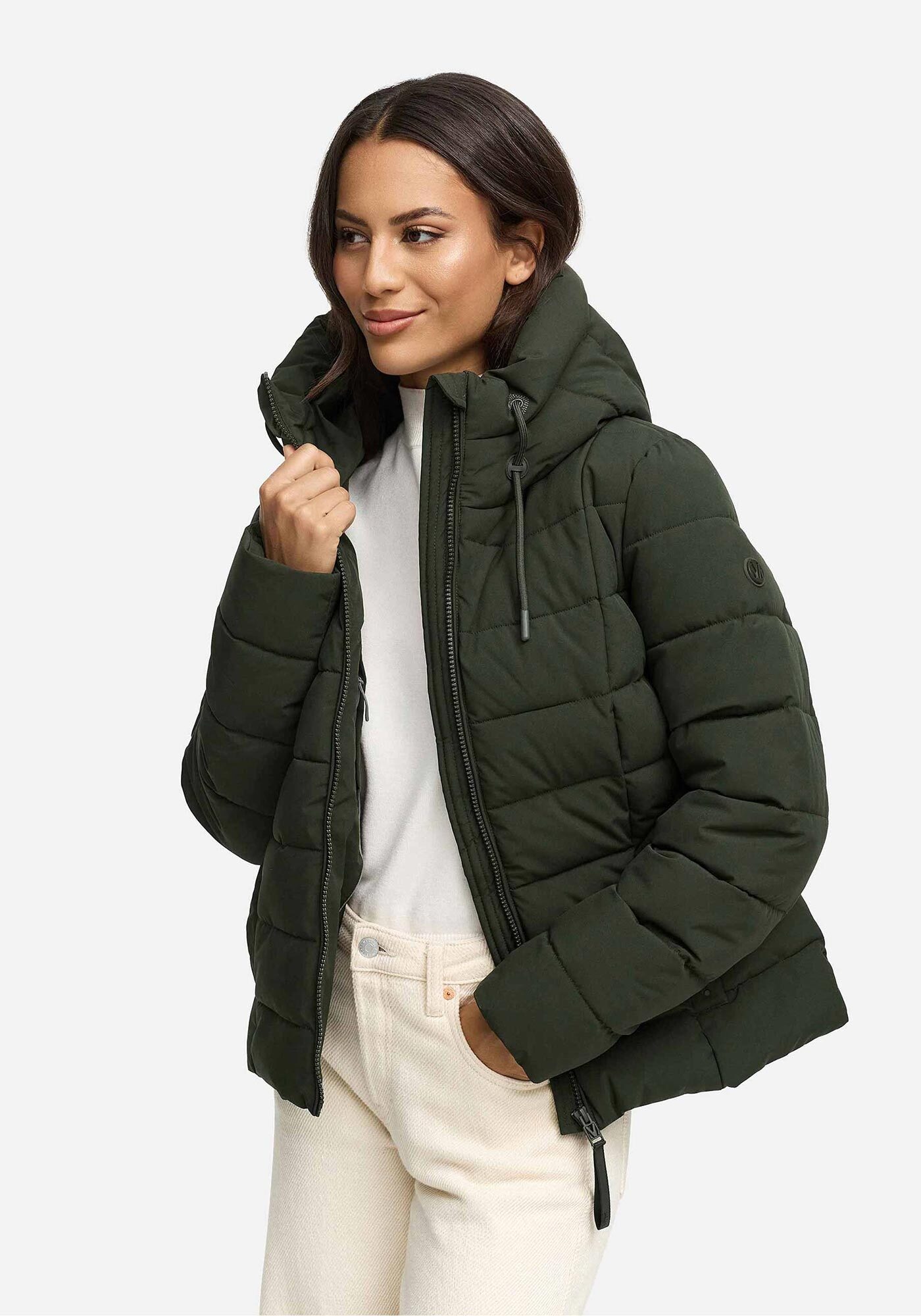 Marikoo Winterjacke »Tayenaa«, mit schmaler Steppung und extra hohem Kragen