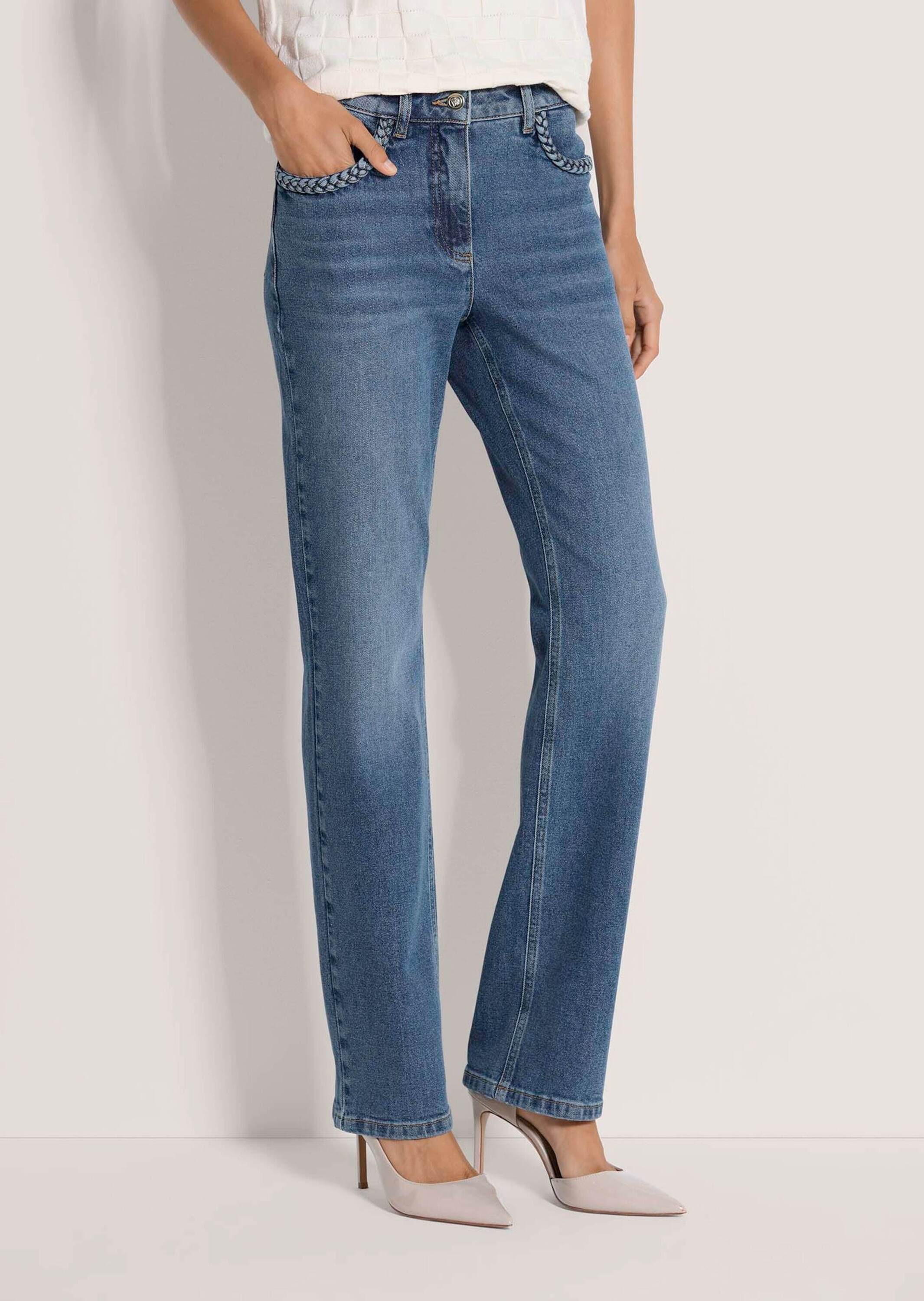 MADELEINE Regular-fit-Jeans »Jeans Slim-Fit-Jeans mit Formbund«
