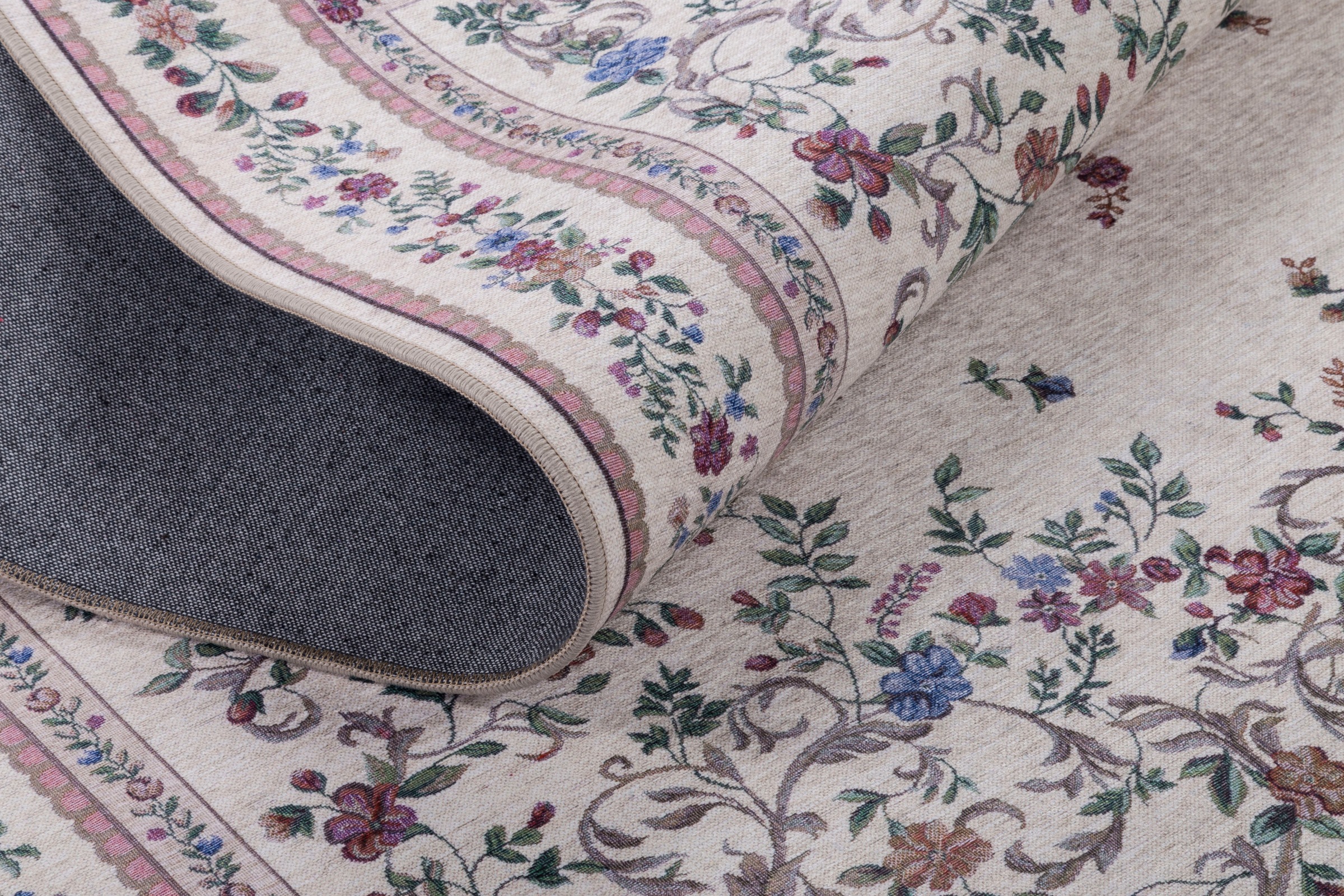 Gino Falcone Orientteppich "Viola GF046" rechteckig 3 mm Höhe in Pastell Fa günstig online kaufen