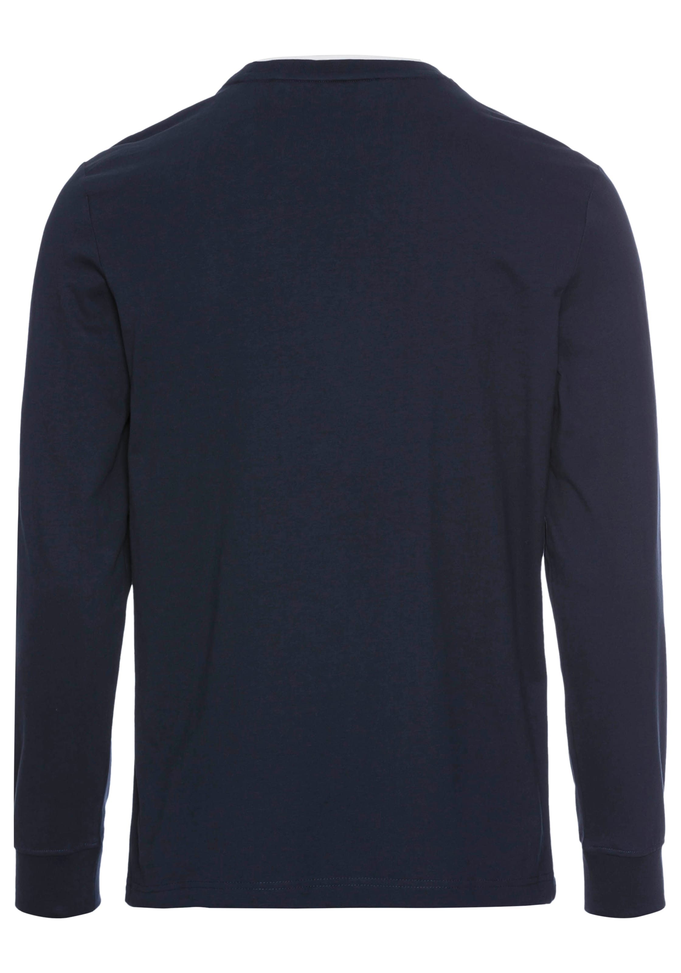 DELMAO Langarmshirt, mit modernem Print - NEUE KOLLEKTION