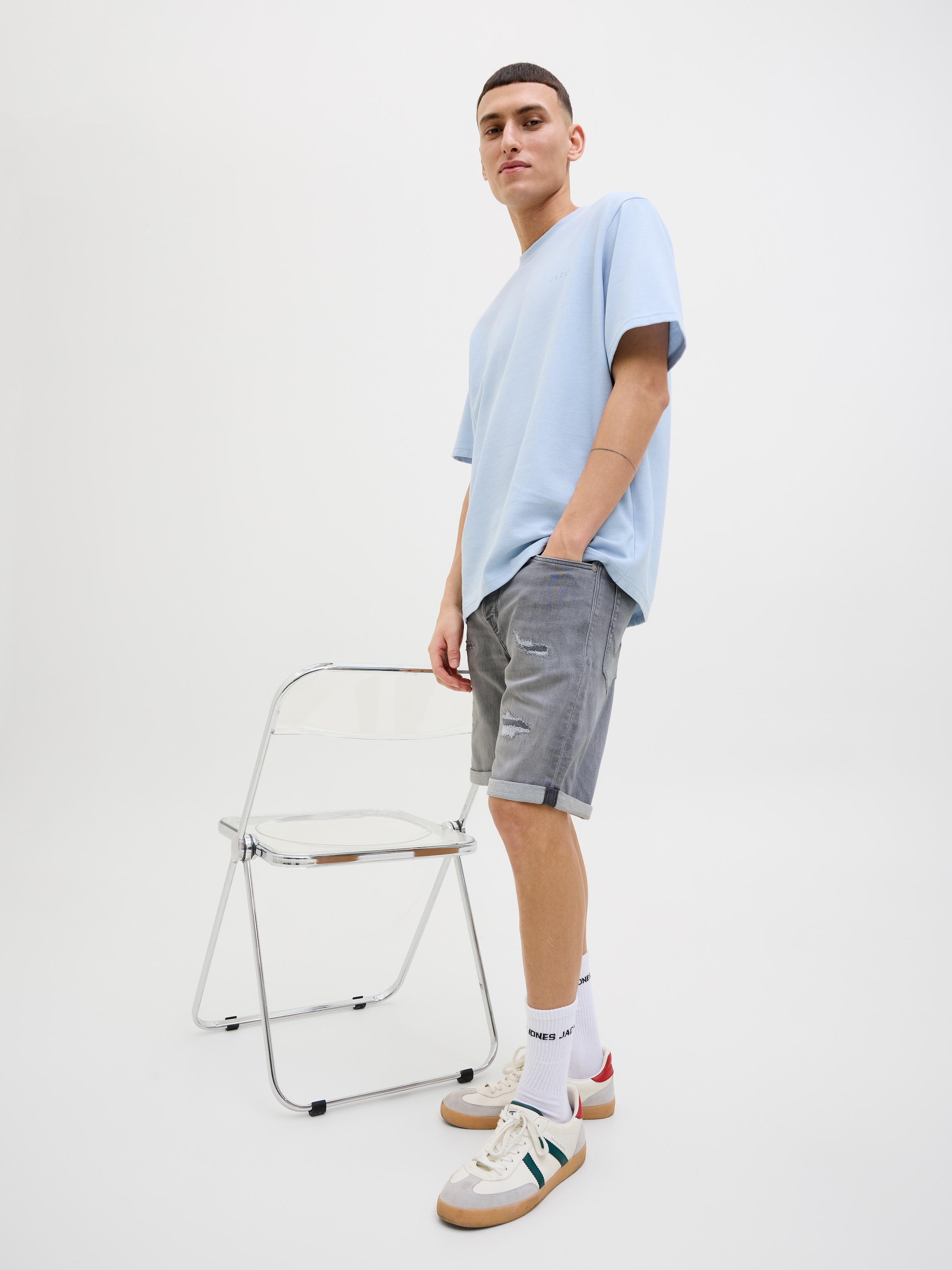 Jack & Jones Shorts »JJIRICK JJICON I.K. SHORTS GE 064 SN«, im Five-Pocket Style