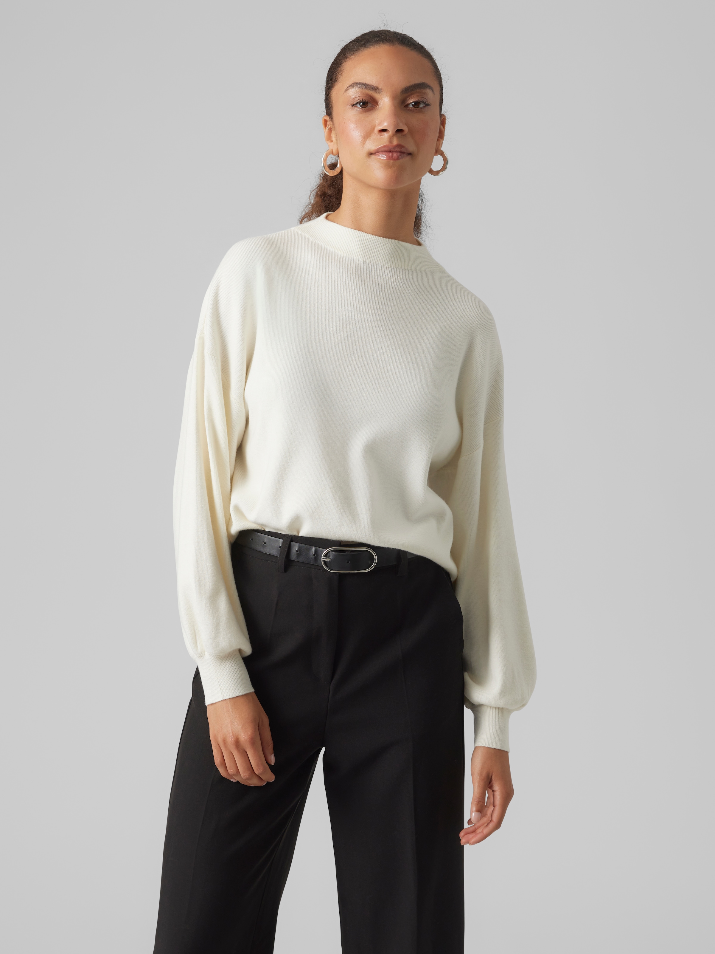 Vero Moda Strickpullover "VMNANCY LS FUNNELNK PULLOVER GA" günstig online kaufen