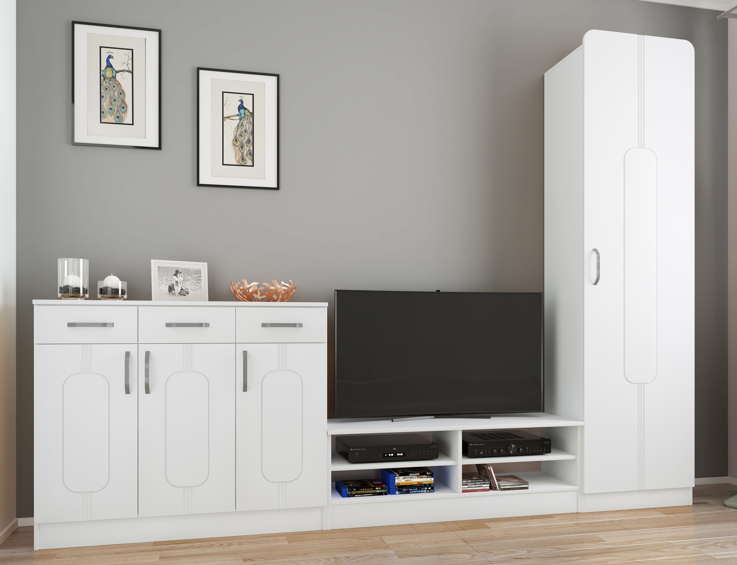 VCM Garderobenschrank »Holz Wandspiegel Spiegel Diele Flur Balia«