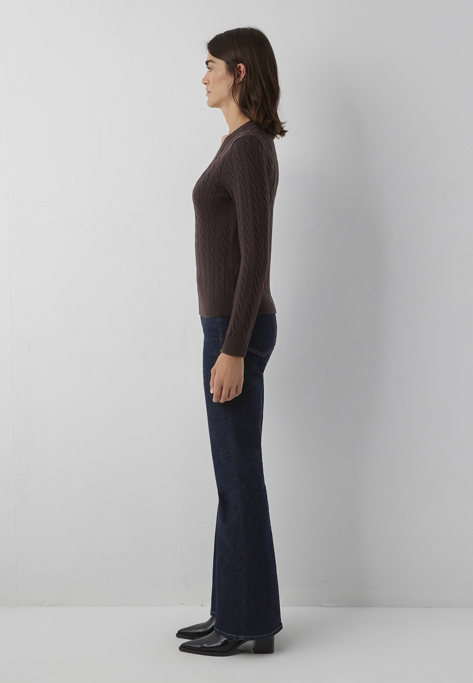 Mavi Langarmshirt »V-NECK SWEATER« Pullover Feinstrick