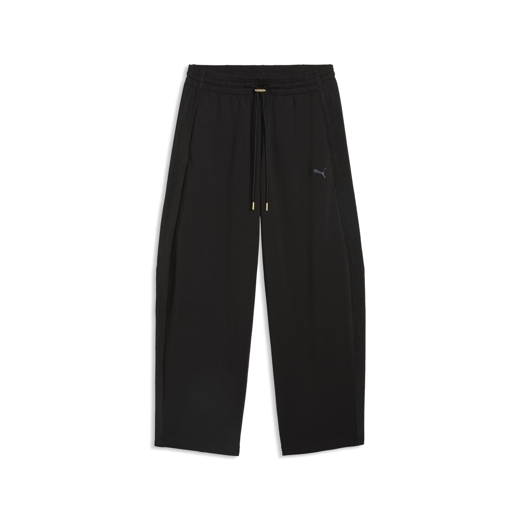PUMA Damen Sporthose "HER Relaxed Barrel Leg Hose Damen", schwarz, Gr. L, unifarben, Obermaterial: 38% Baumwolle, 47% Polyester, 5% Elasthan, 10%