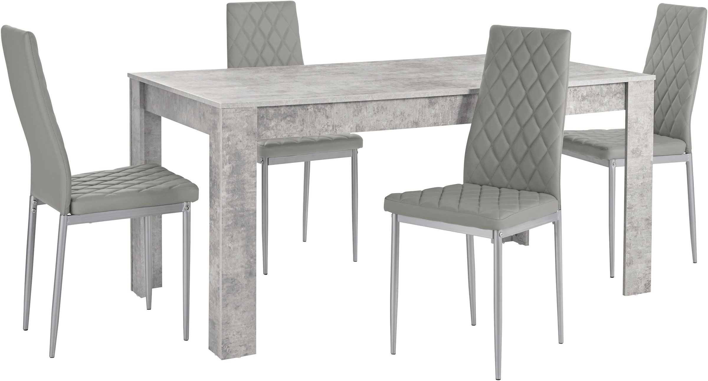 INOSIGN Essgruppe "Lynn160/Brooke" Set, 5 Stk. tlg. Tisch mit 4 Stühlen günstig online kaufen