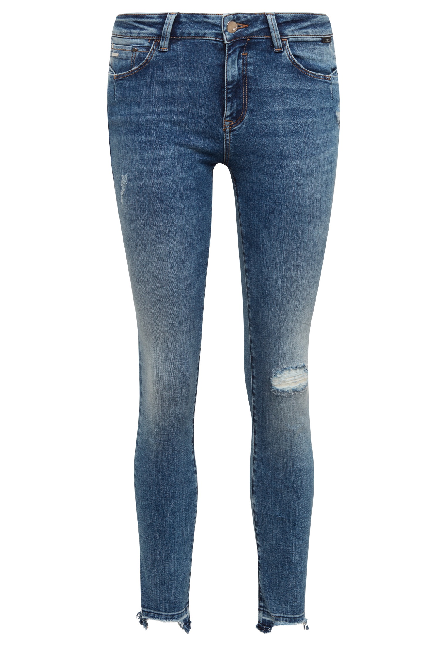 Mavi Skinny-fit-Jeans »NICOLE«, Used-Look