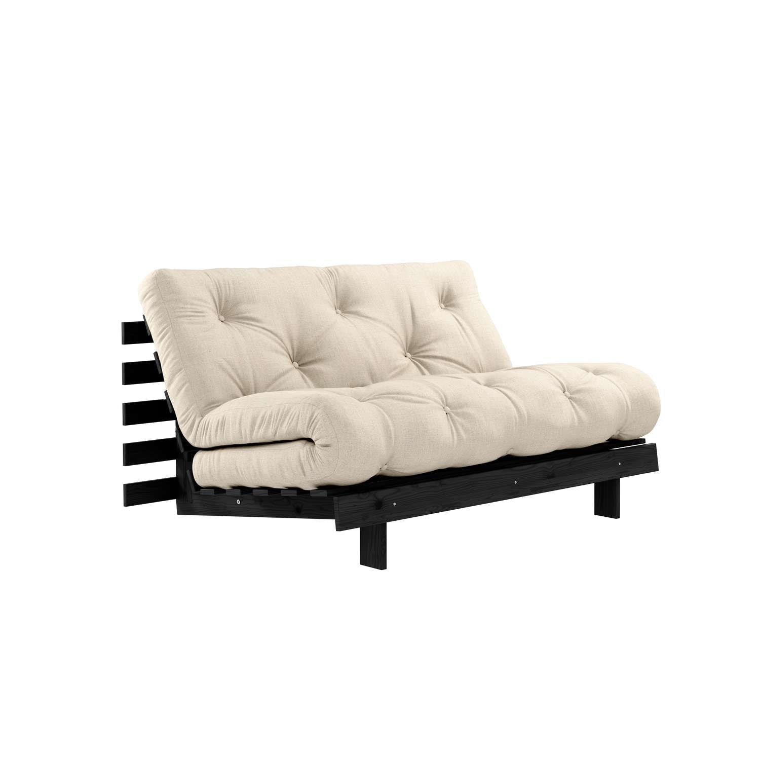 Karup Design Daybett "Roots Sofa Bed, Schlafsofa, Bettfunktion, FSC-Massivholz" Inkl. Futonmatratze, Made in Europe, langlebig, B: 140 oder 160 cm