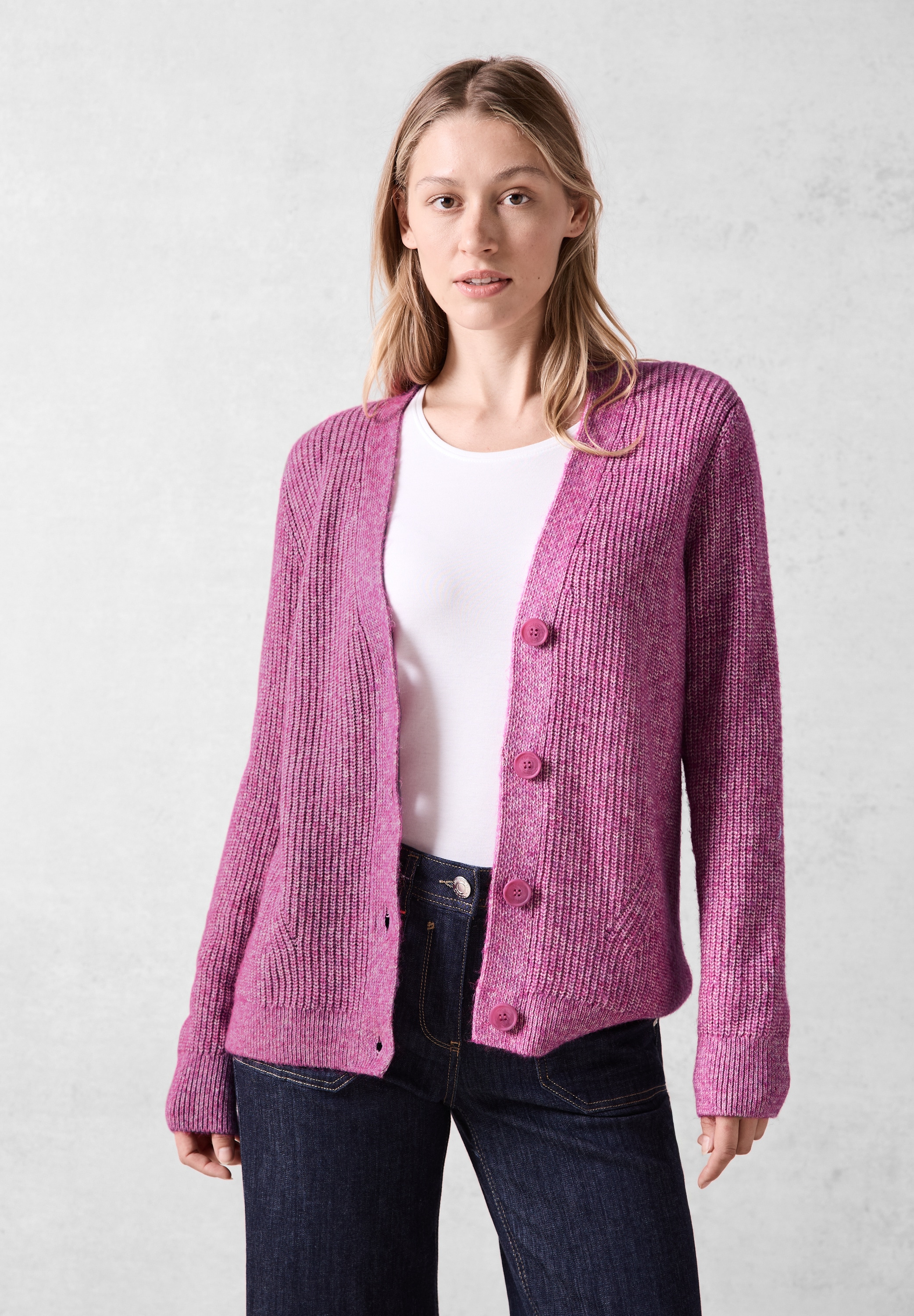 Cardigan, im soften Baumwoll-Mix