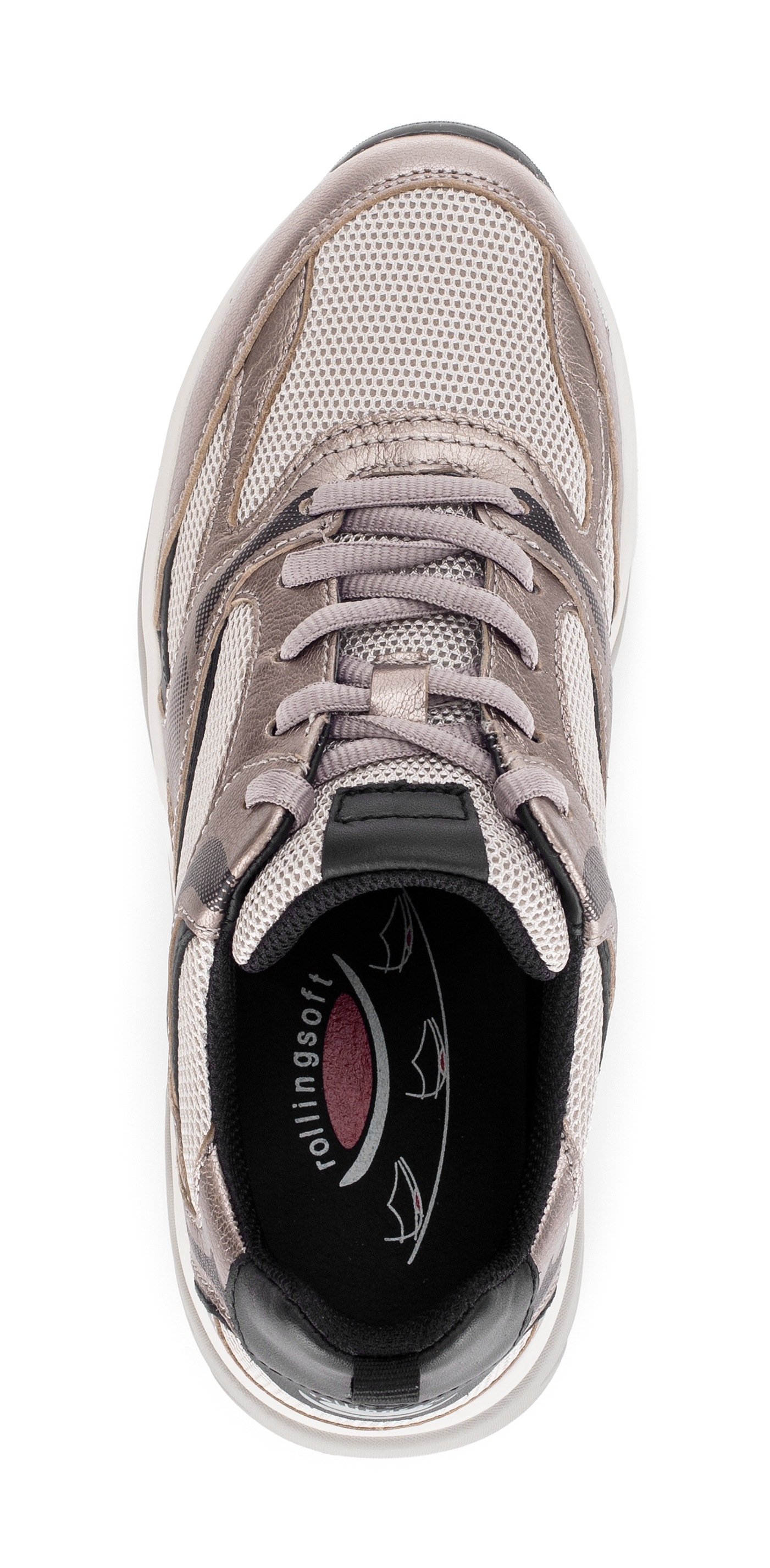 Thumbnail - Gabor Rollingsoft Keilsneaker, Freizeitschuh, Halbschuh, Schnürschuh mit herausnehmbarem Fußbett