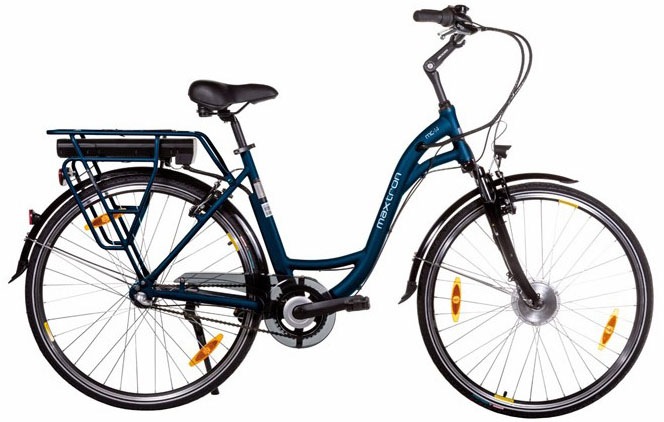 Maxtron E-Bike "MC 14", 3 Gang, Shimano, Nexus, Frontmotor 250 W, Pedelec, Elektrofahrrad für Damen u. Herren